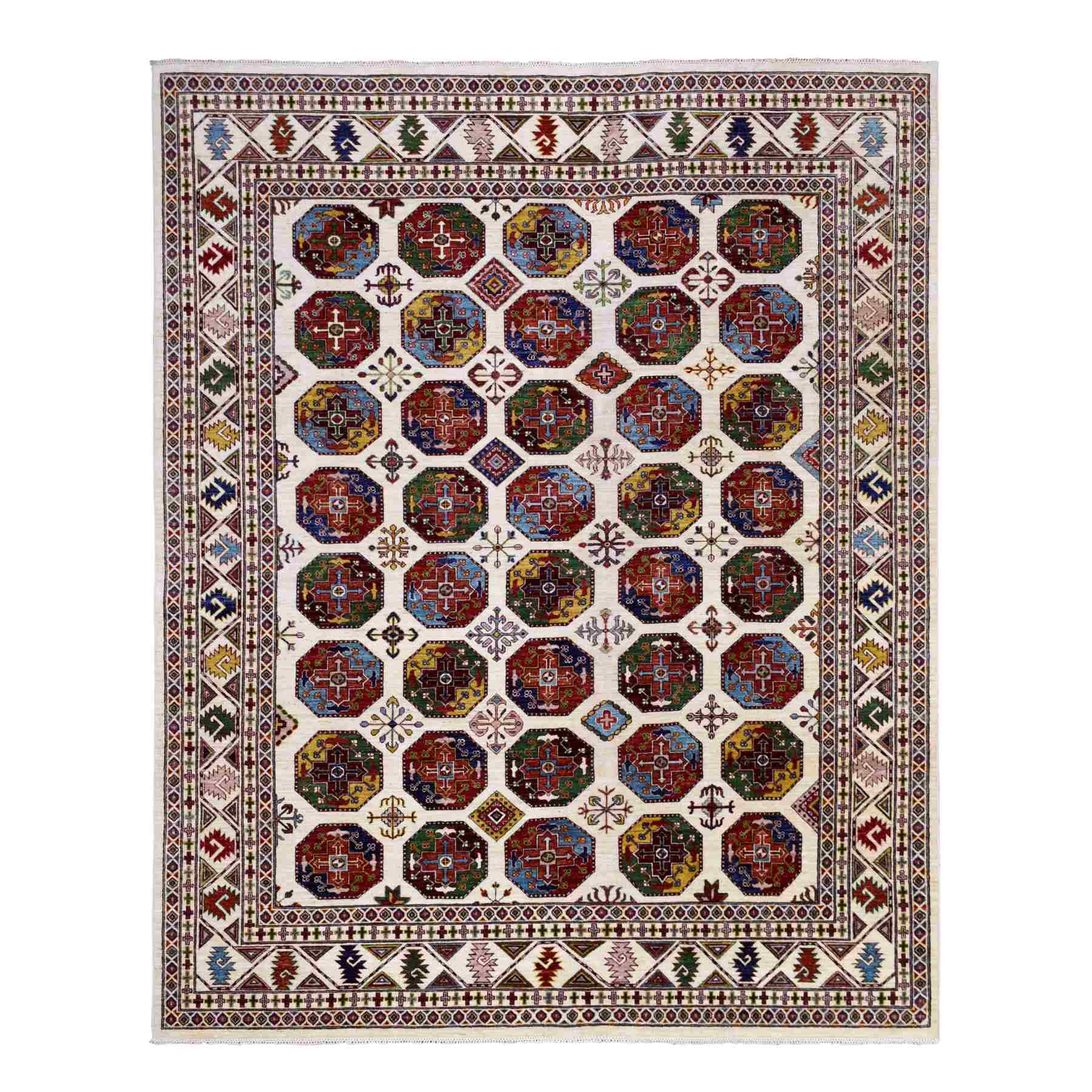 Kazak-Hand-Knotted-Rug-351500