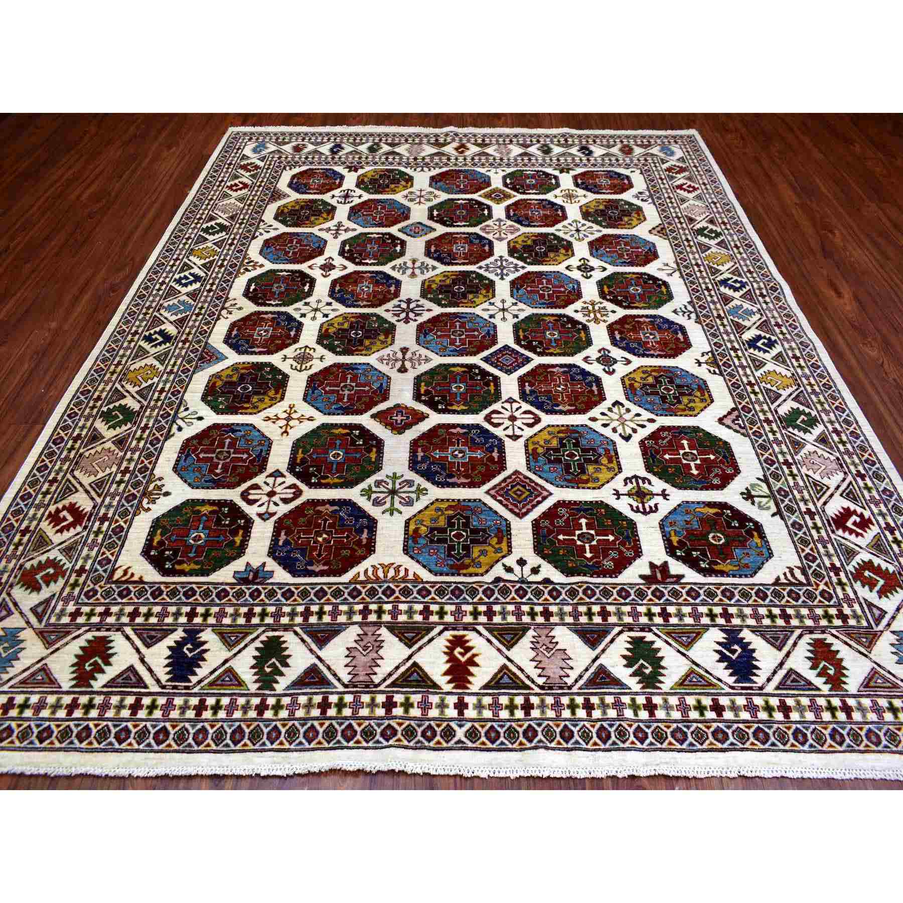 Kazak-Hand-Knotted-Rug-351500