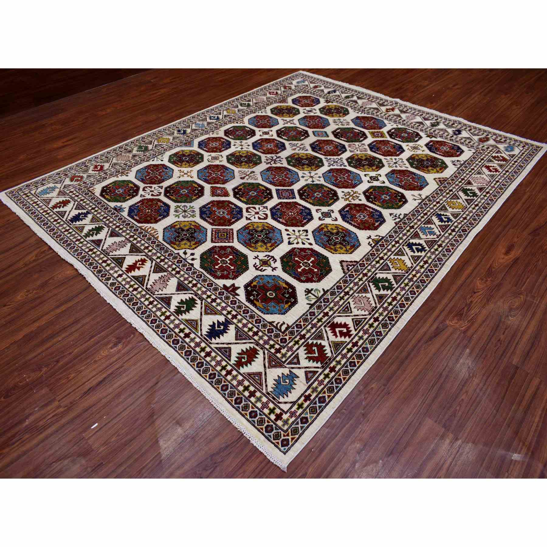 Kazak-Hand-Knotted-Rug-351500