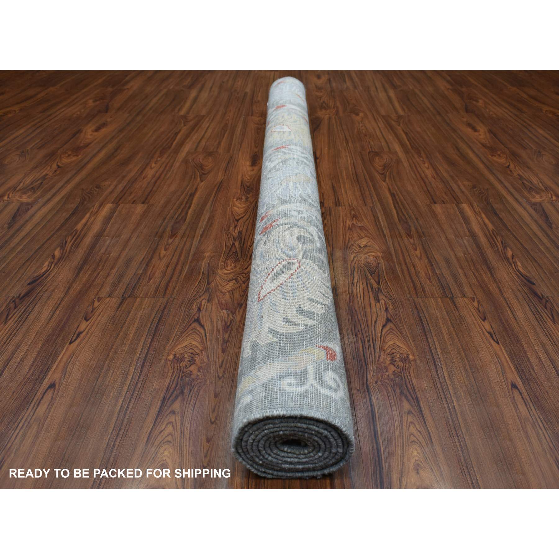 Oushak-And-Peshawar-Hand-Knotted-Rug-350055