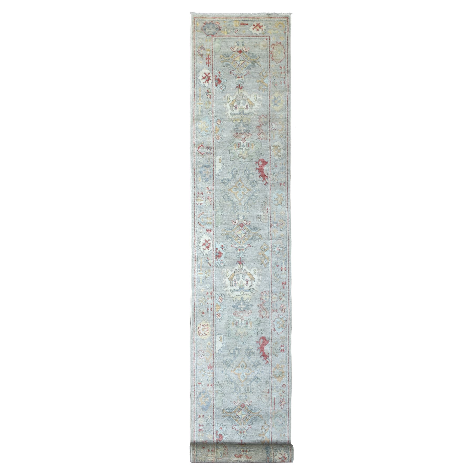 Oushak-And-Peshawar-Hand-Knotted-Rug-350250