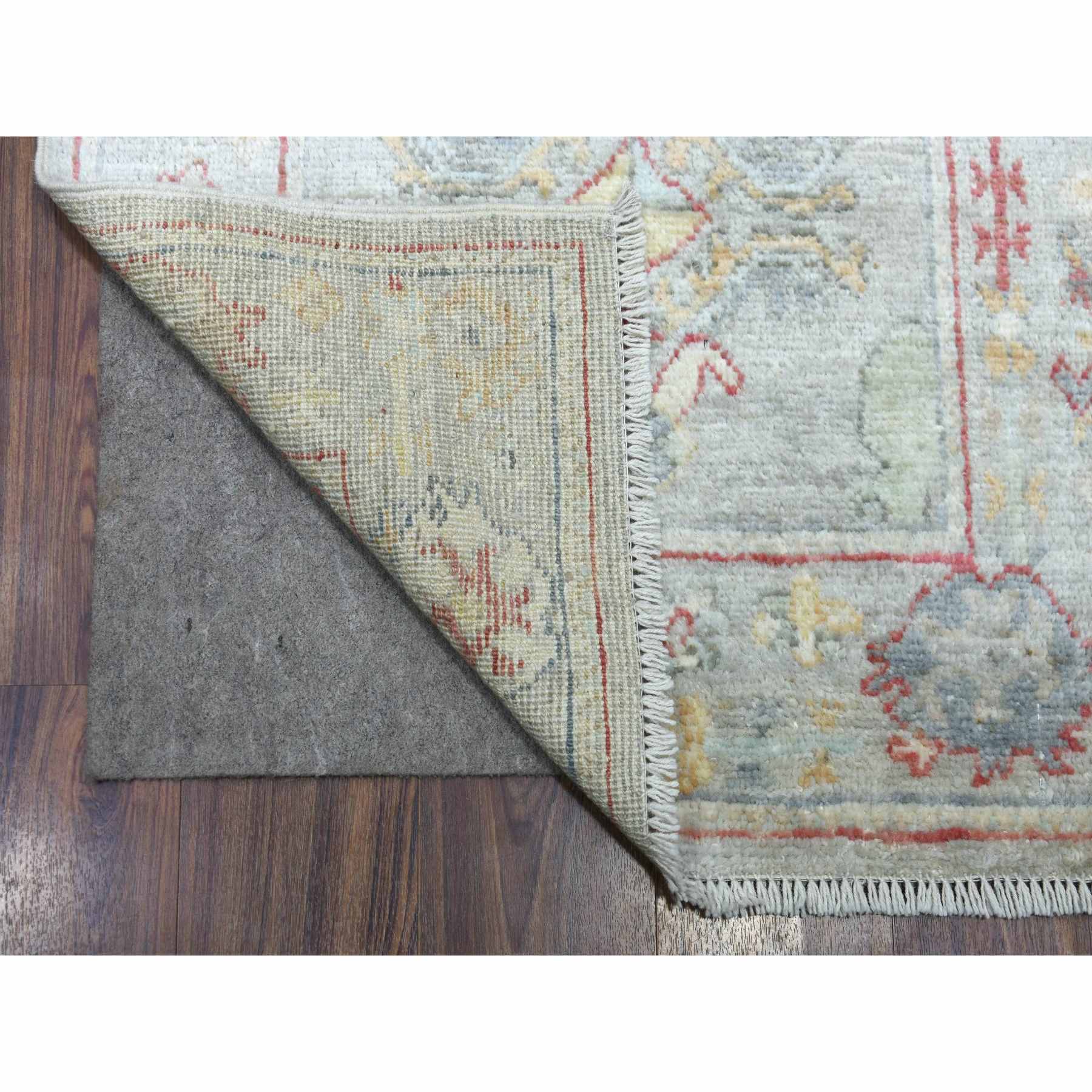 Oushak-And-Peshawar-Hand-Knotted-Rug-350250