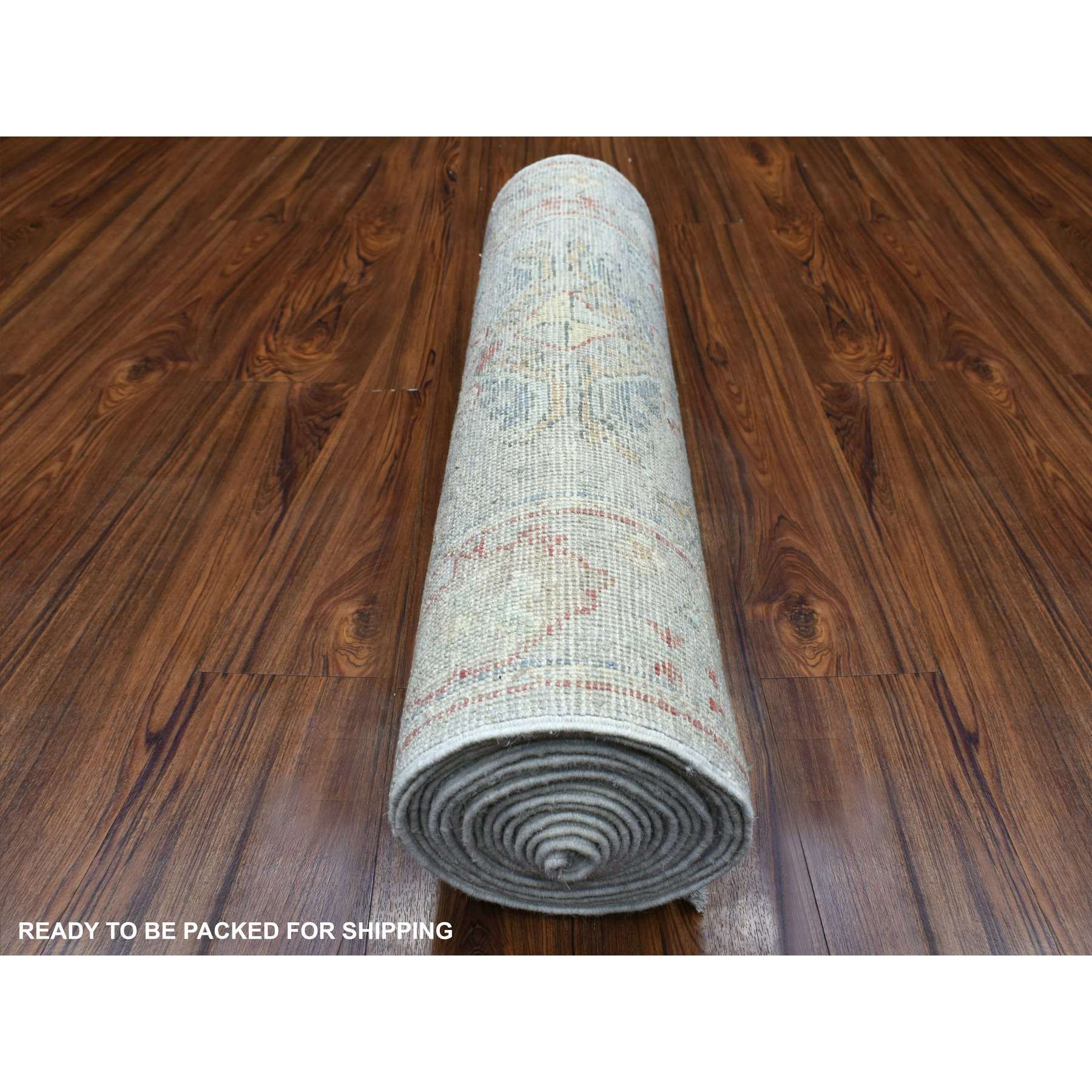 Oushak-And-Peshawar-Hand-Knotted-Rug-350250