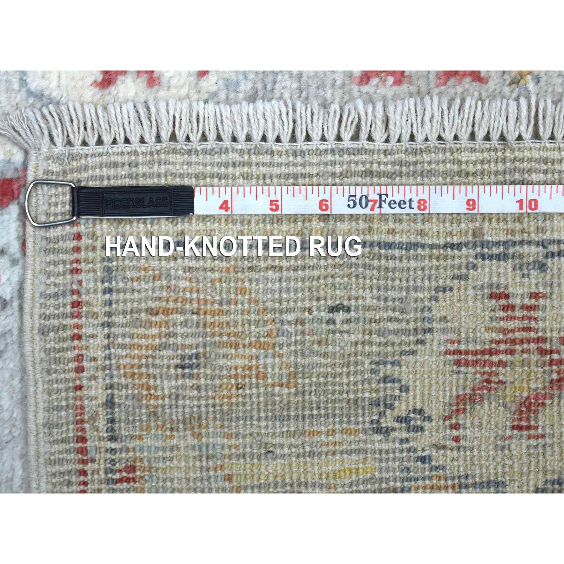 Oushak-And-Peshawar-Hand-Knotted-Rug-350250
