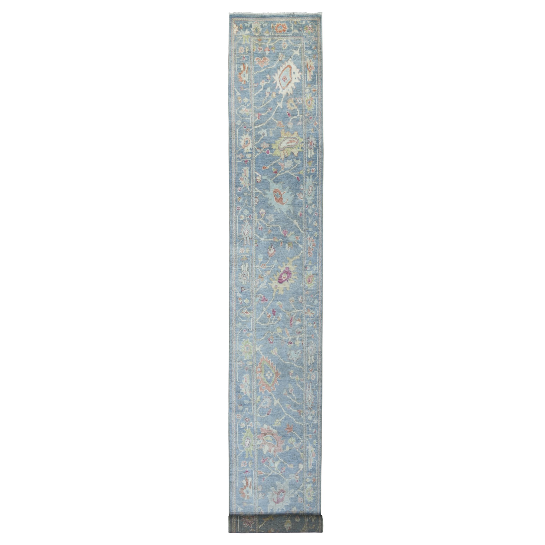 Oushak-And-Peshawar-Hand-Knotted-Rug-350260