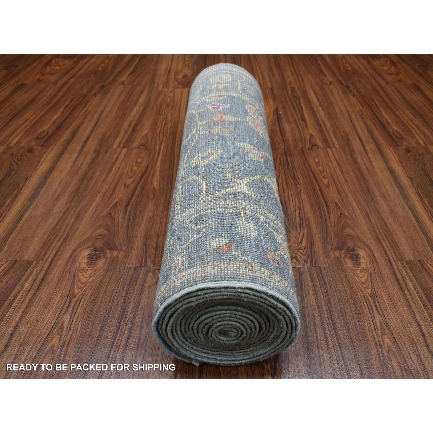 Oushak-And-Peshawar-Hand-Knotted-Rug-350260