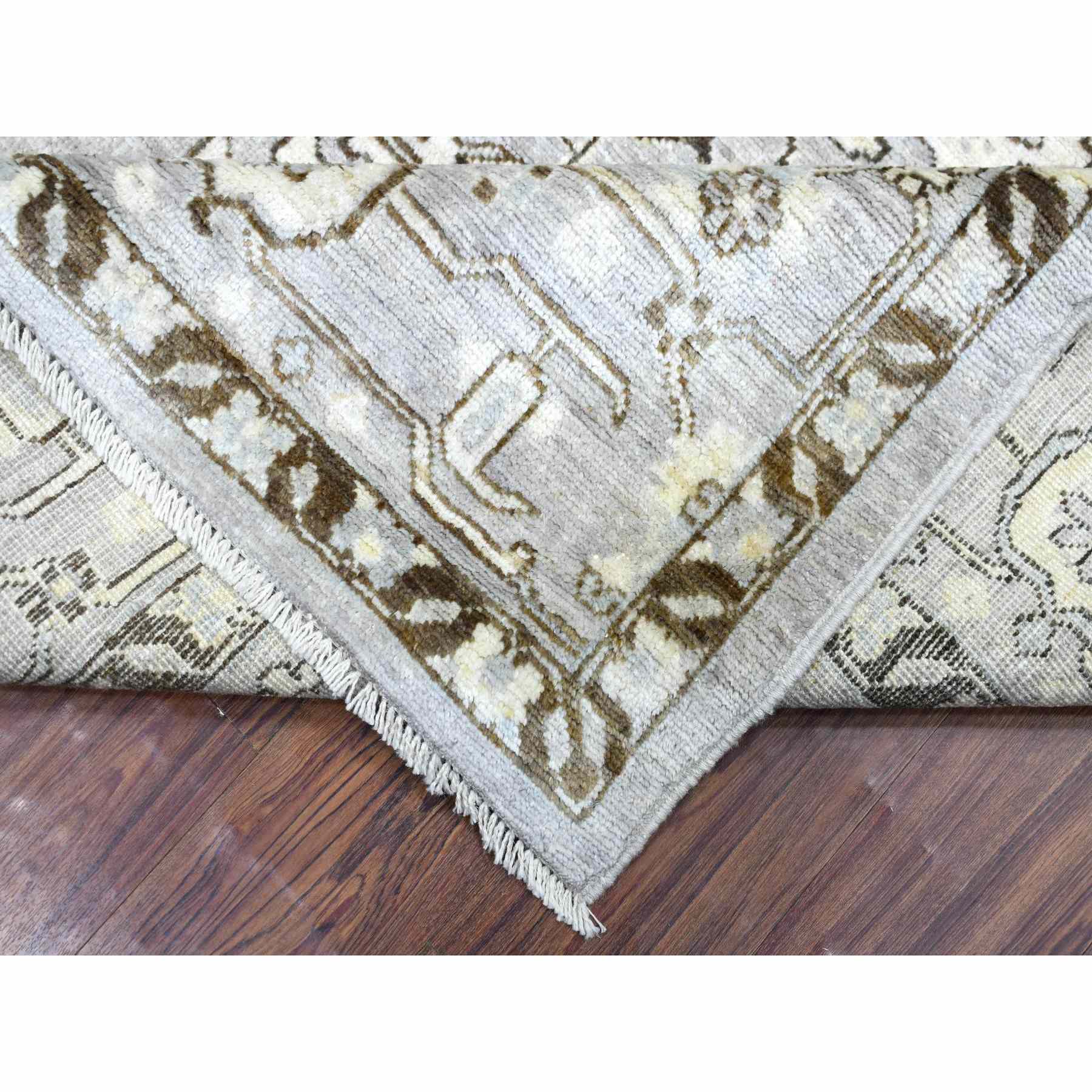 Oushak-And-Peshawar-Hand-Knotted-Rug-350345