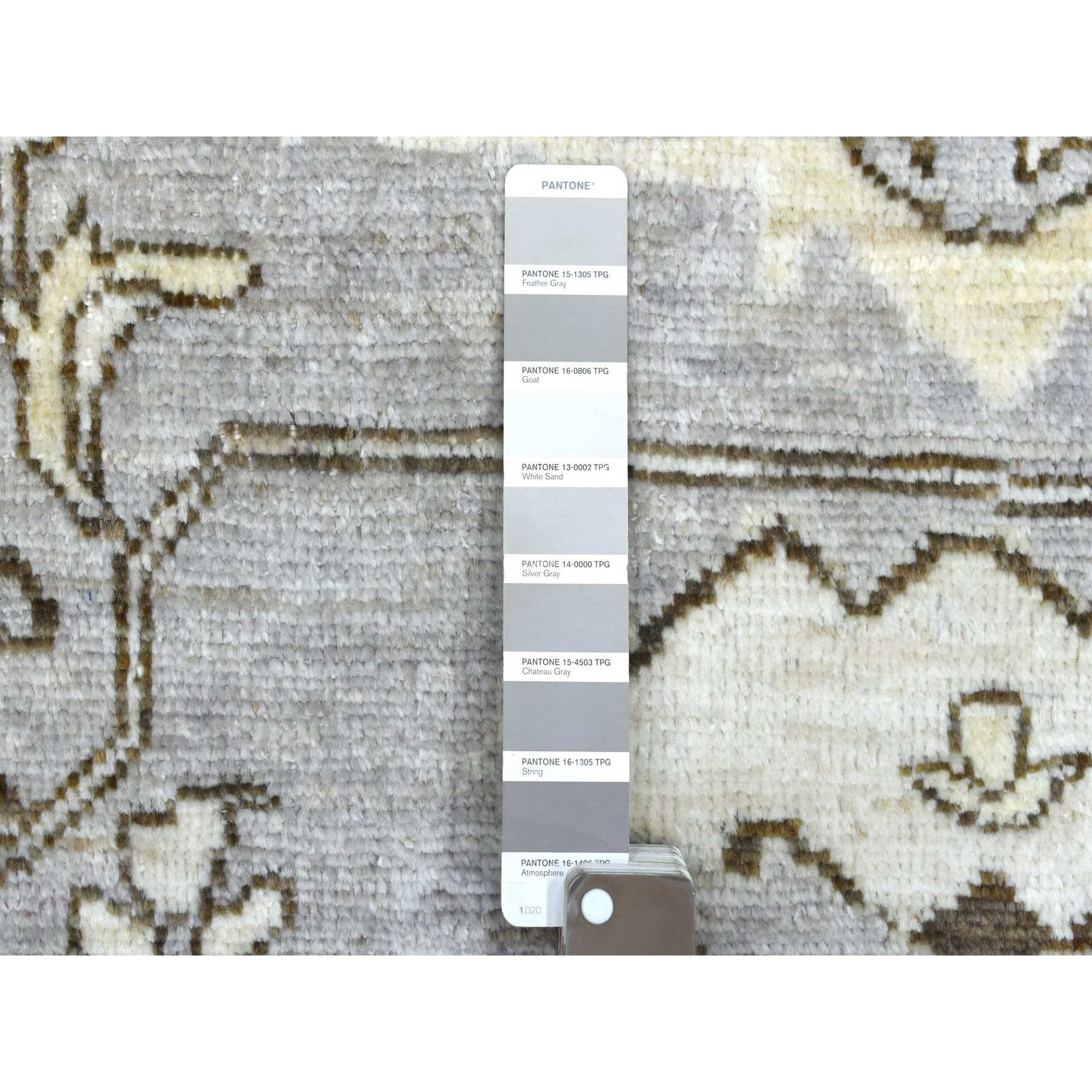 Oushak-And-Peshawar-Hand-Knotted-Rug-350345
