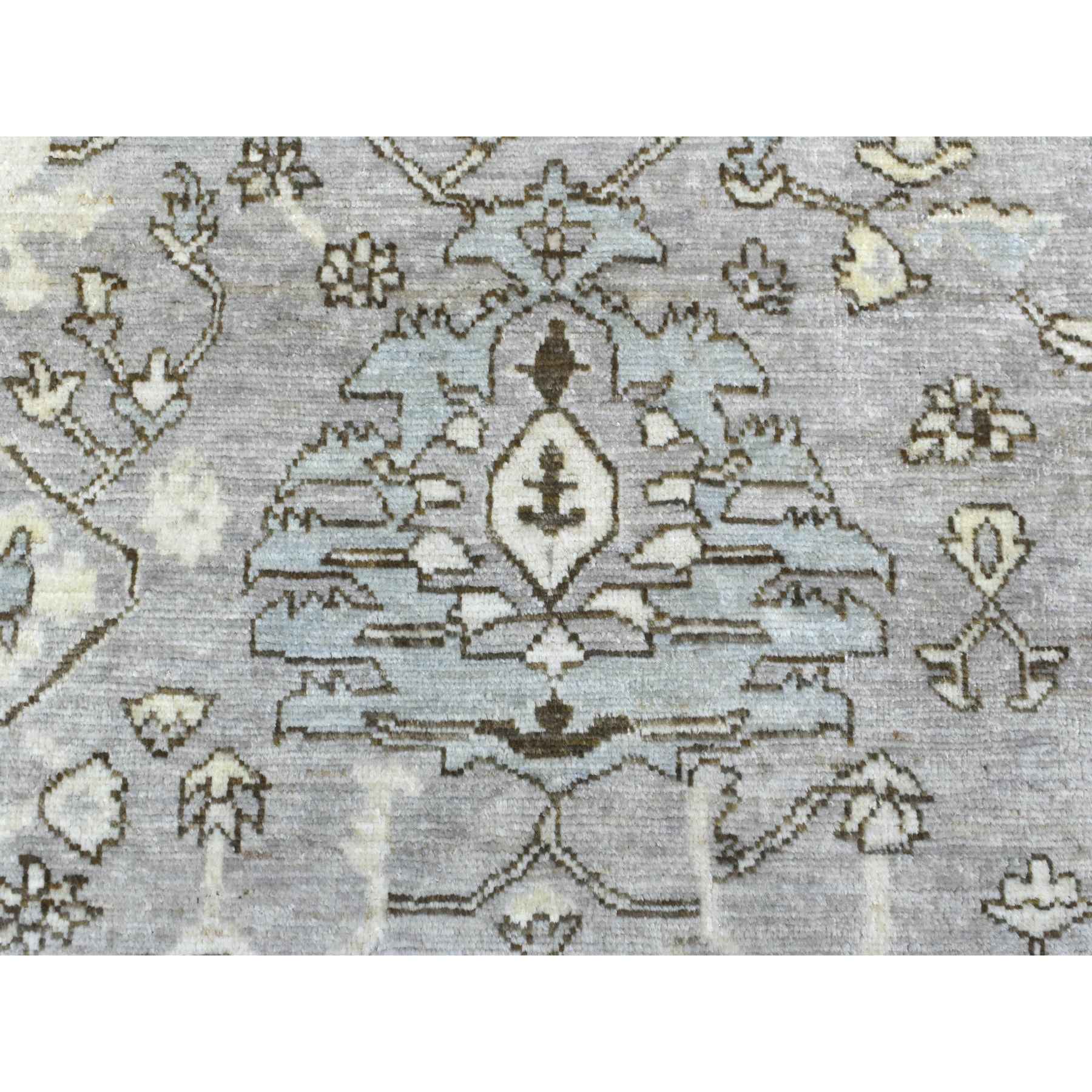 Oushak-And-Peshawar-Hand-Knotted-Rug-350345