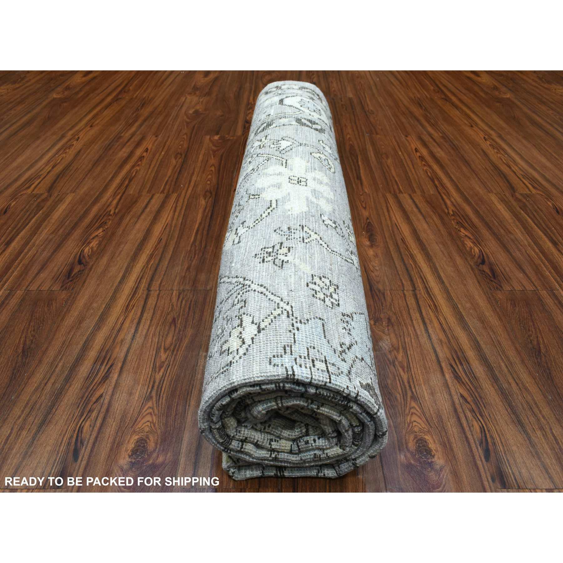 Oushak-And-Peshawar-Hand-Knotted-Rug-350345