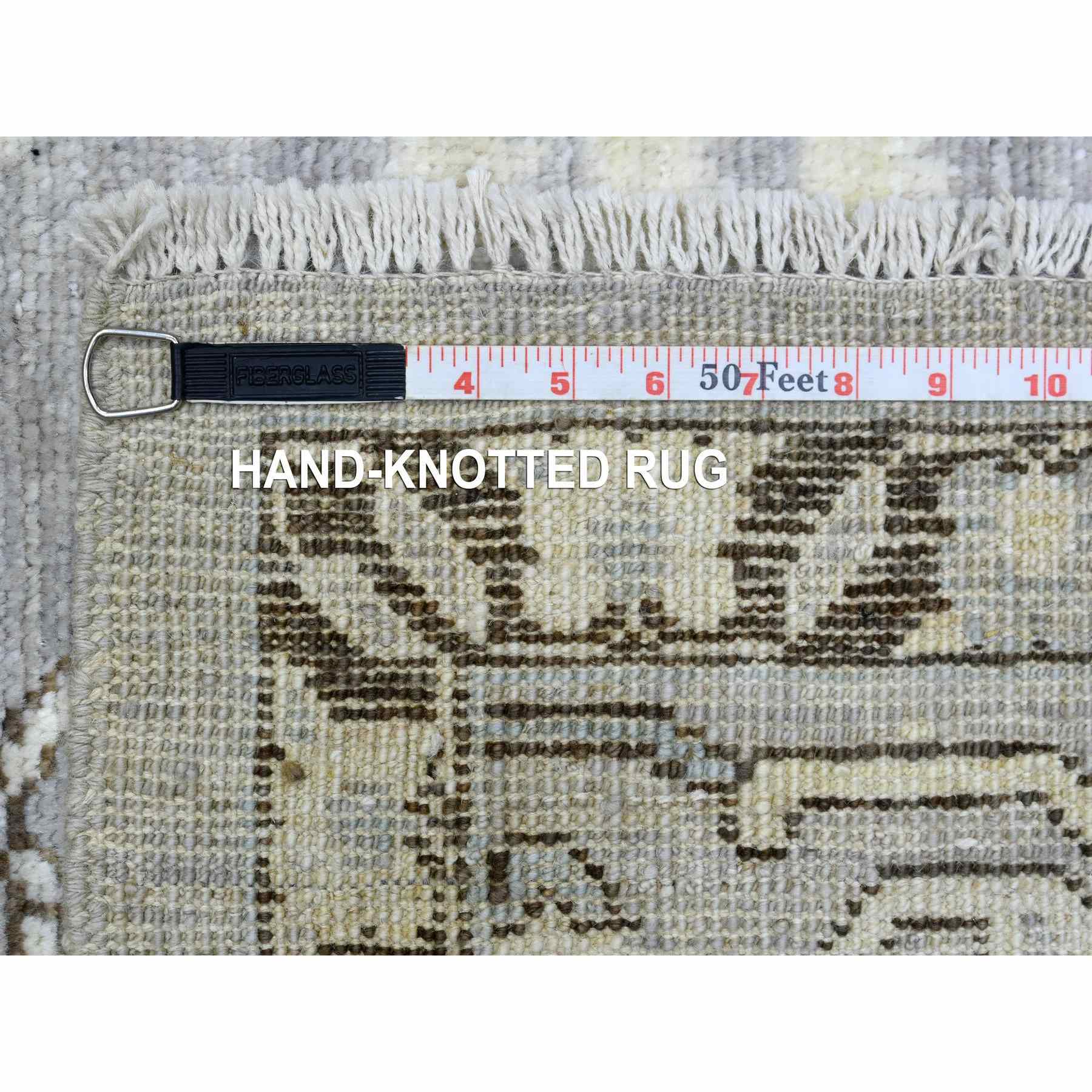 Oushak-And-Peshawar-Hand-Knotted-Rug-350345