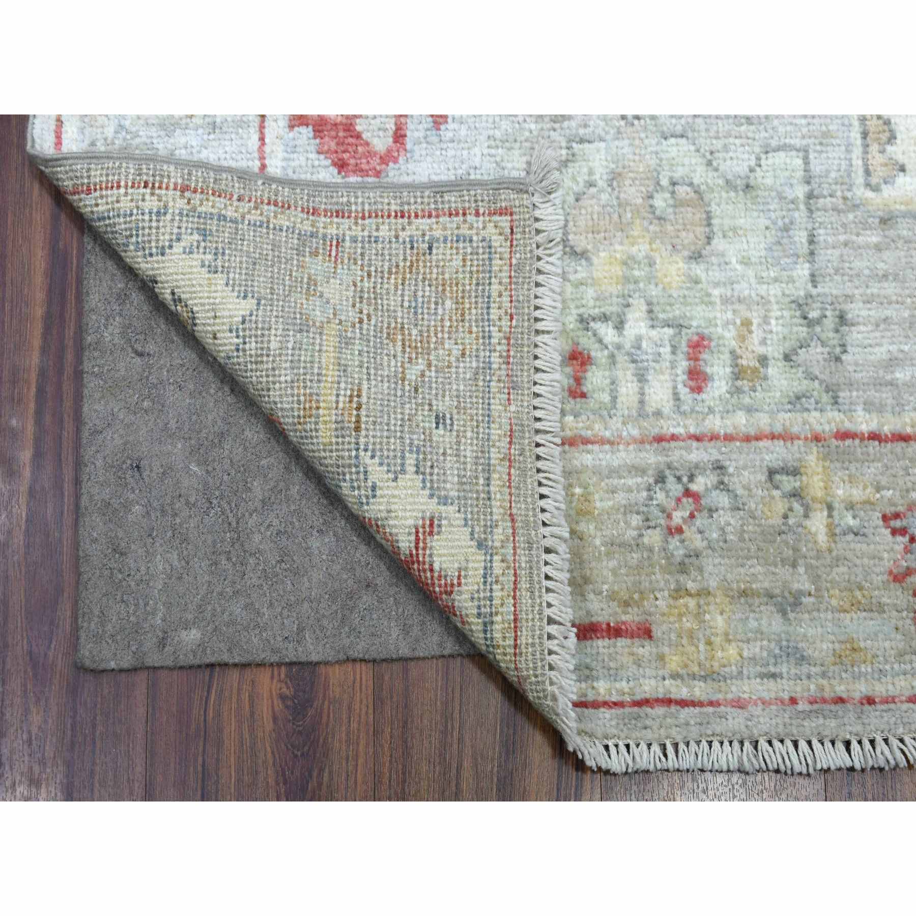 Oushak-And-Peshawar-Hand-Knotted-Rug-350590