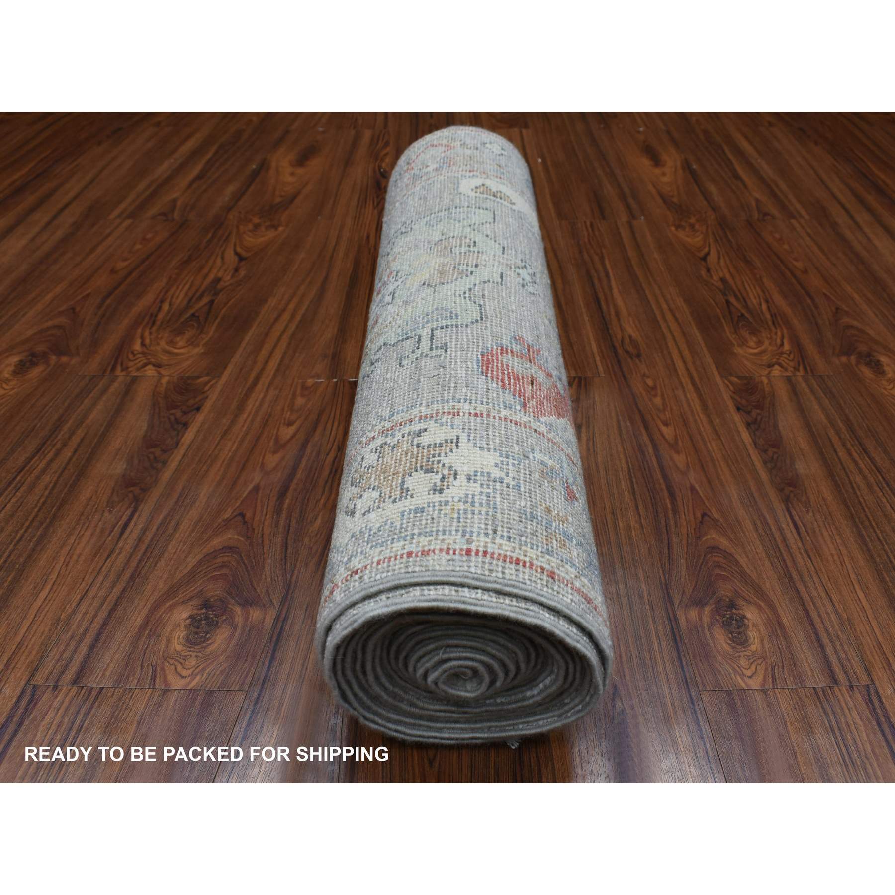 Oushak-And-Peshawar-Hand-Knotted-Rug-350590