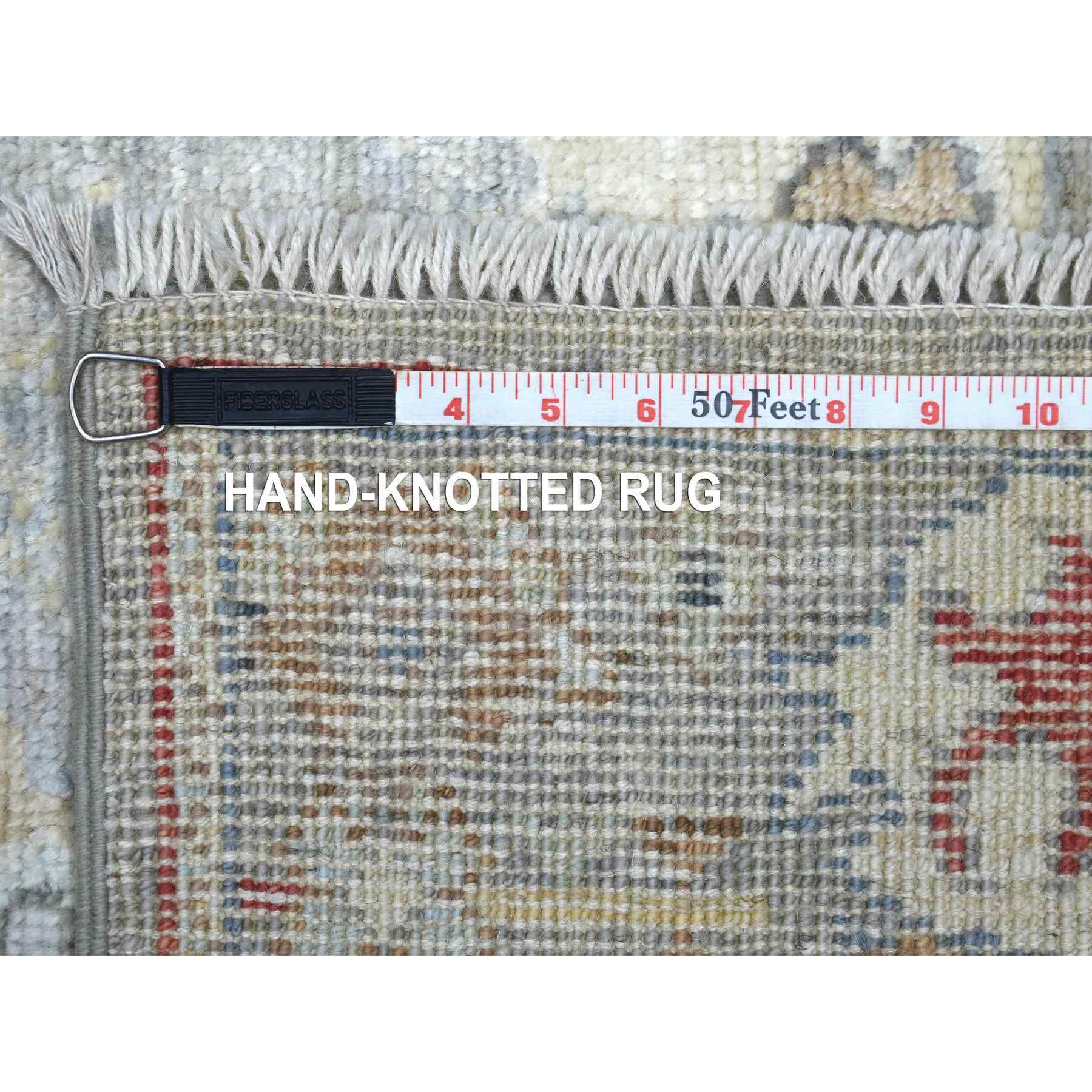 Oushak-And-Peshawar-Hand-Knotted-Rug-350590