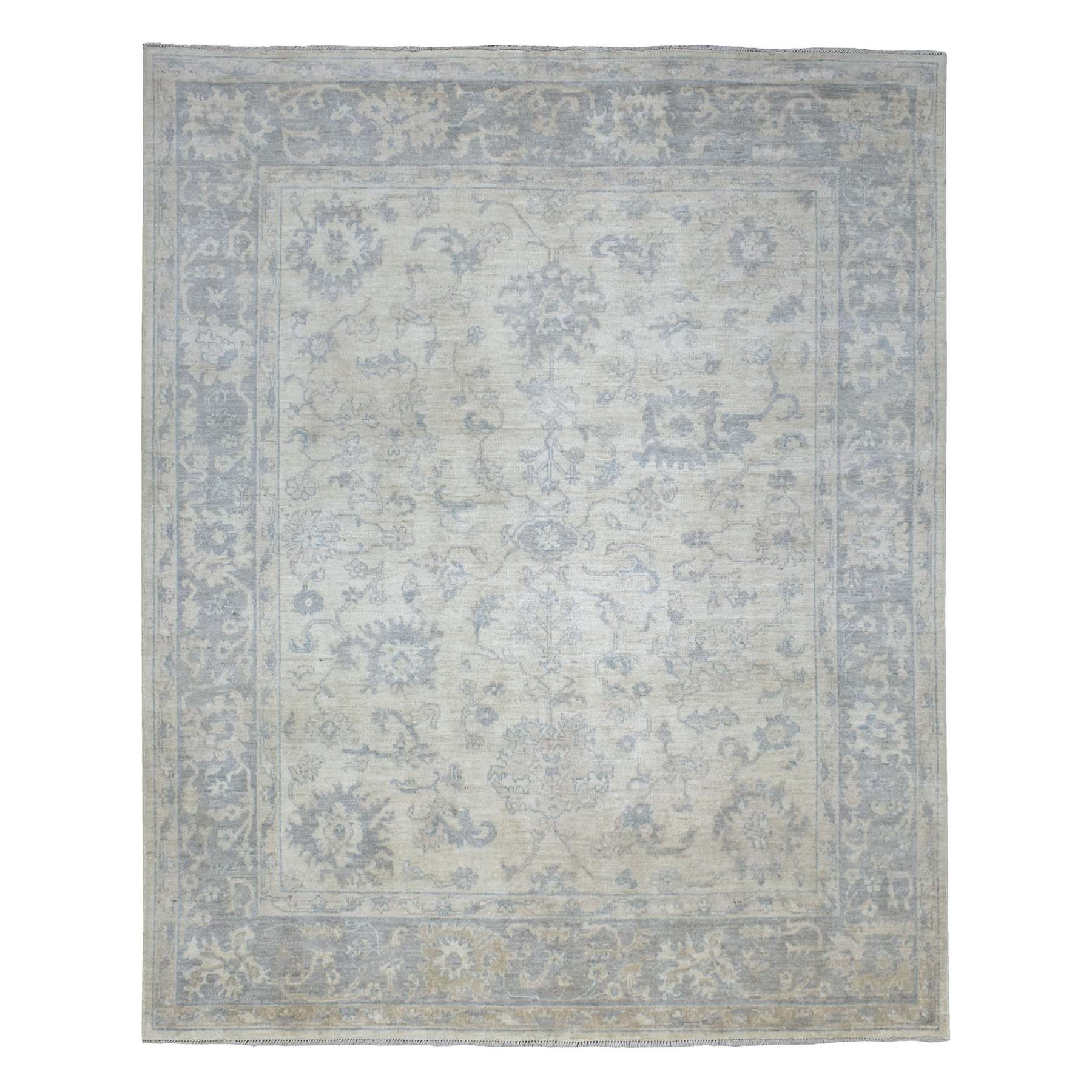Oushak-And-Peshawar-Hand-Knotted-Rug-350625