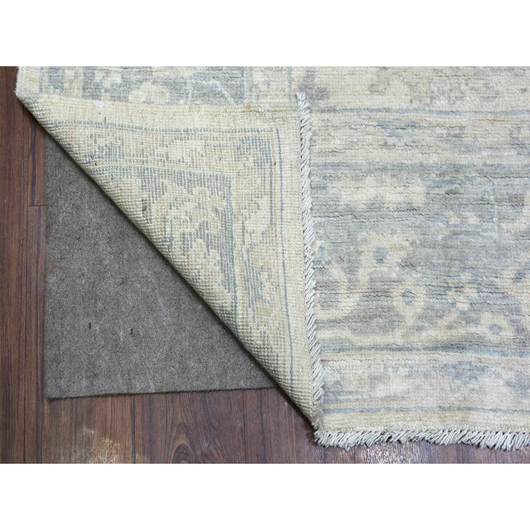 Oushak-And-Peshawar-Hand-Knotted-Rug-350625