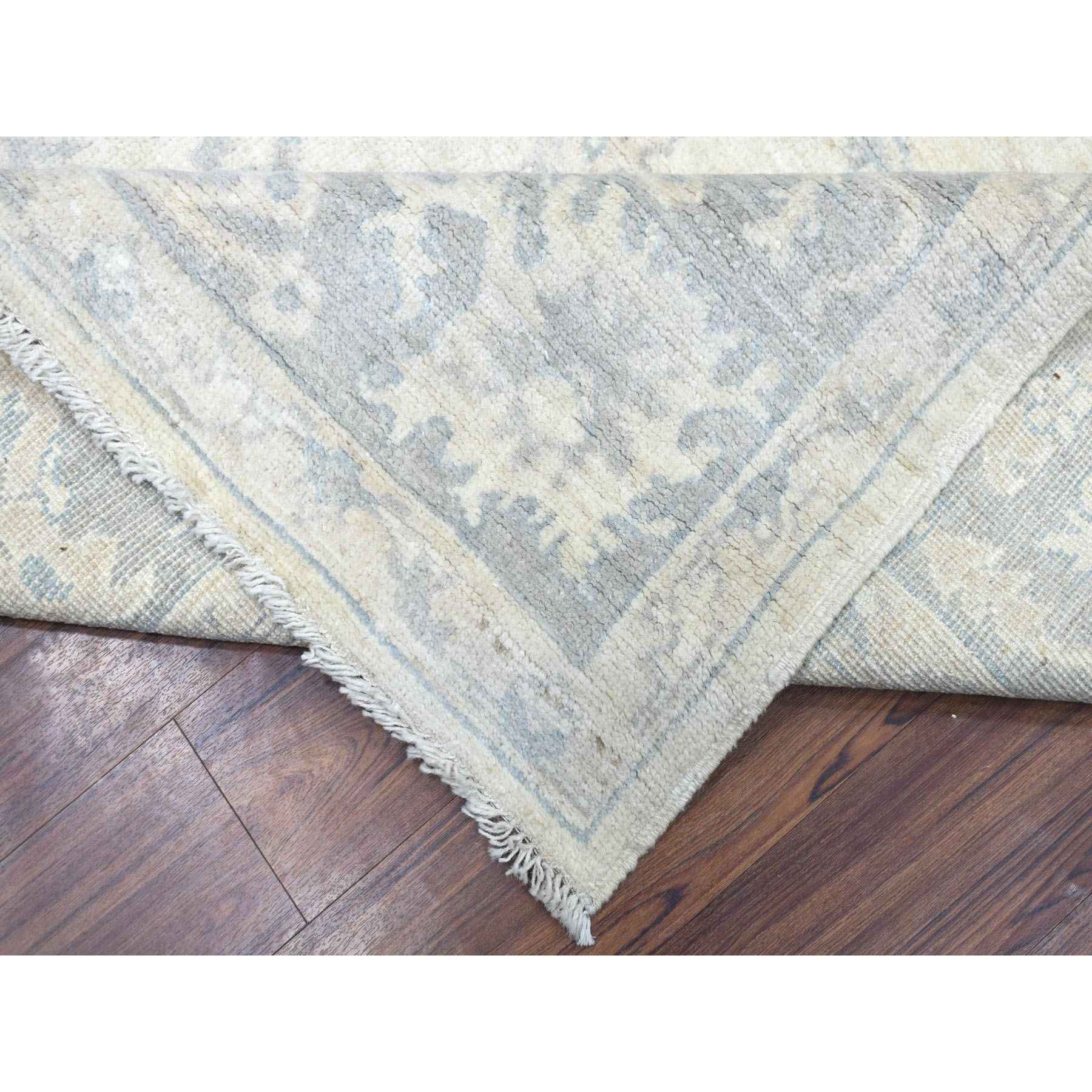 Oushak-And-Peshawar-Hand-Knotted-Rug-350625
