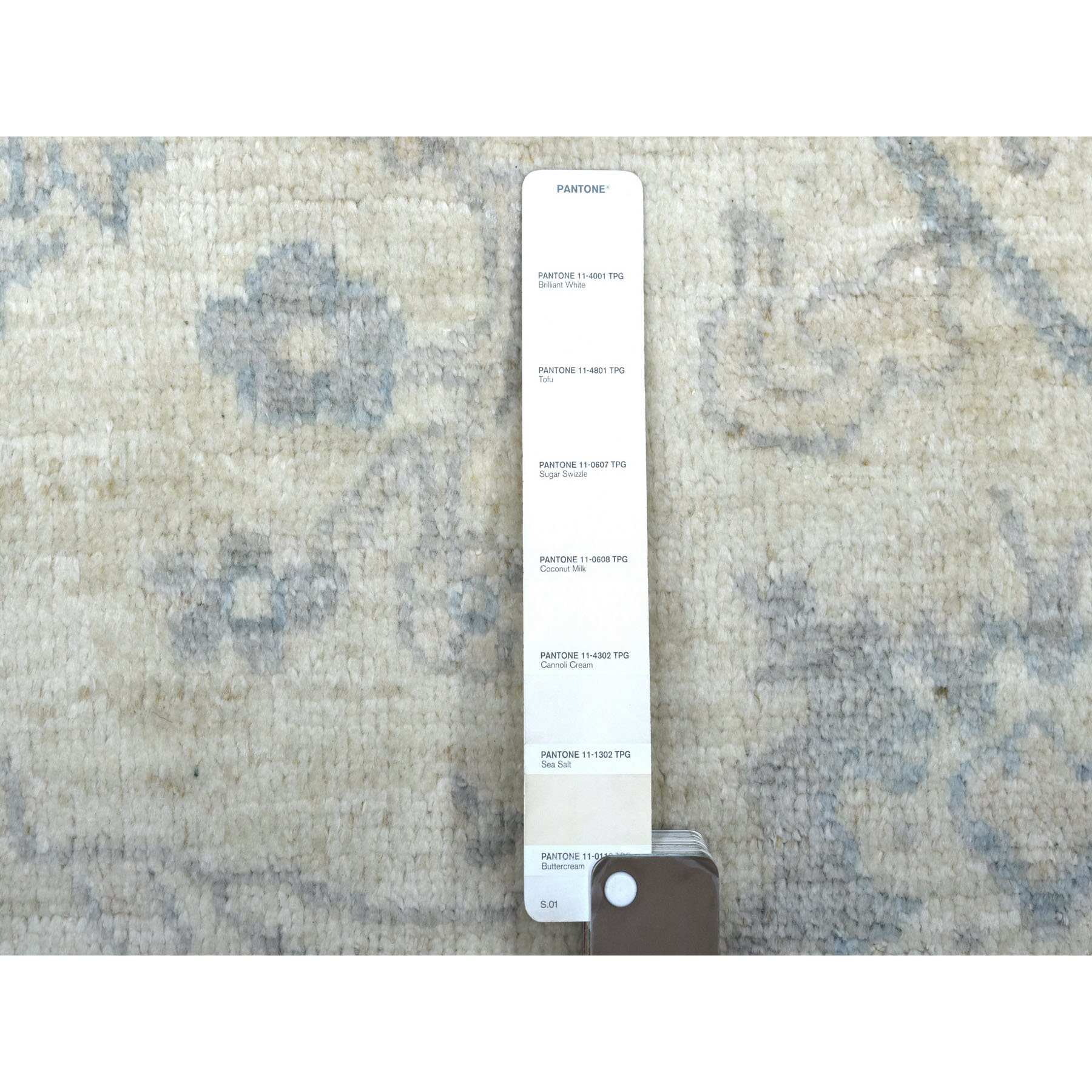 Oushak-And-Peshawar-Hand-Knotted-Rug-350625