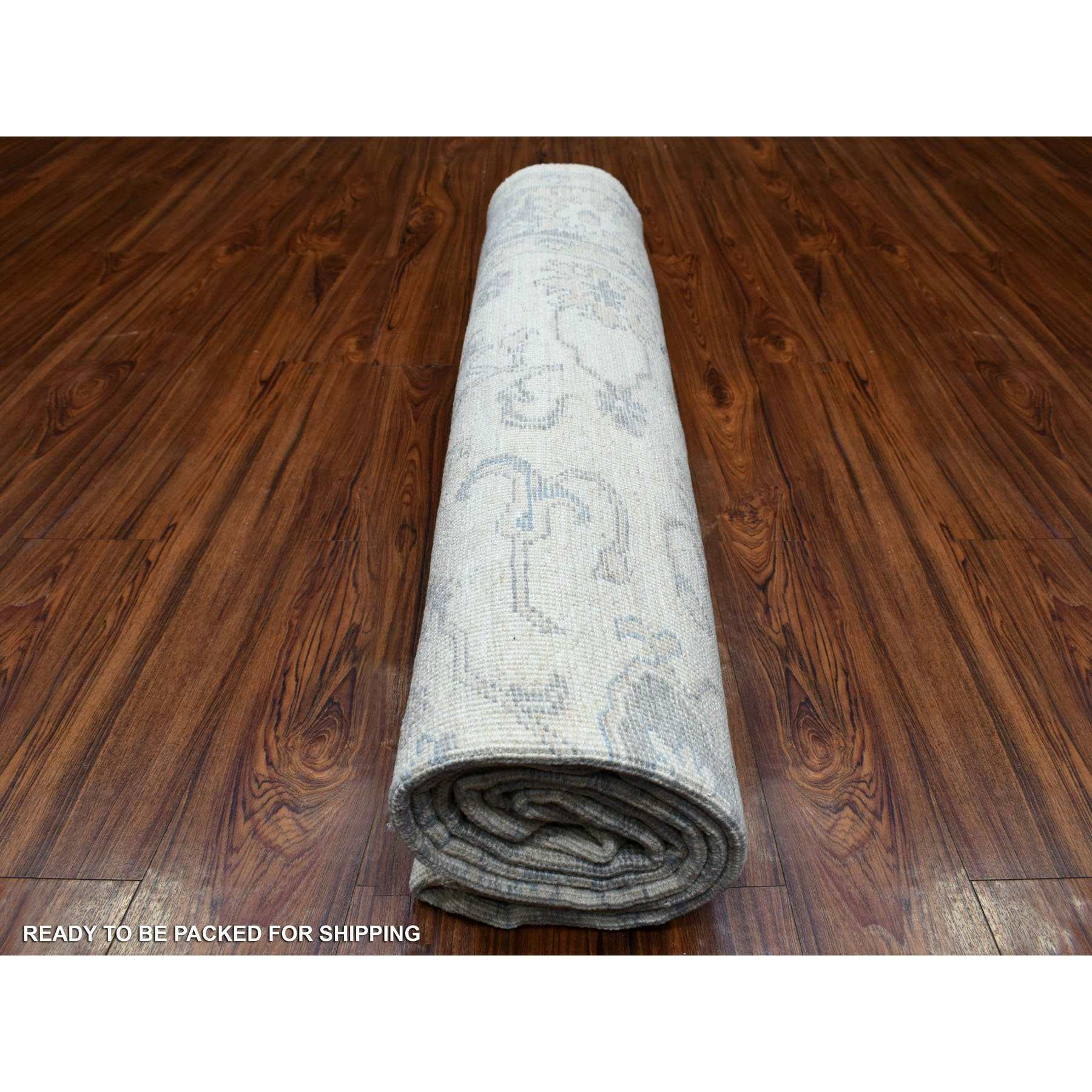 Oushak-And-Peshawar-Hand-Knotted-Rug-350625