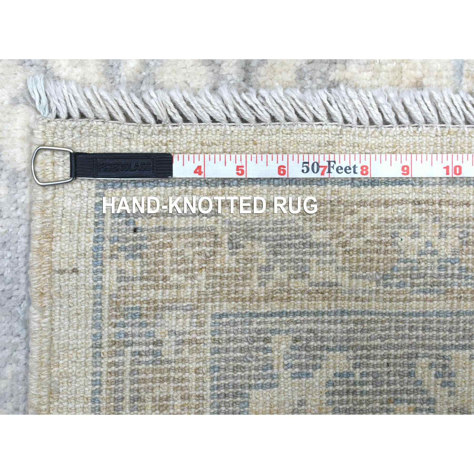 Oushak-And-Peshawar-Hand-Knotted-Rug-350625