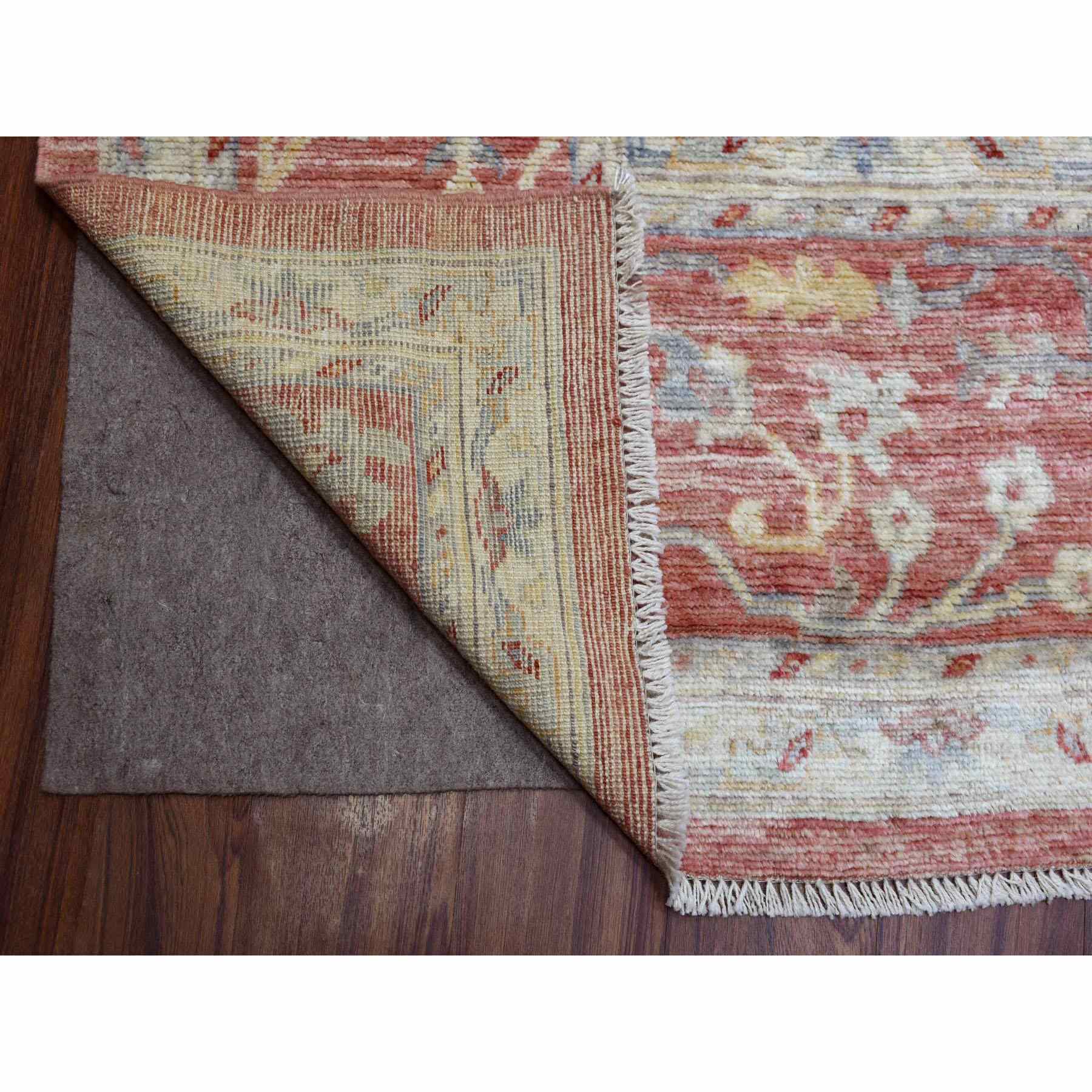 Oushak-And-Peshawar-Hand-Knotted-Rug-350700