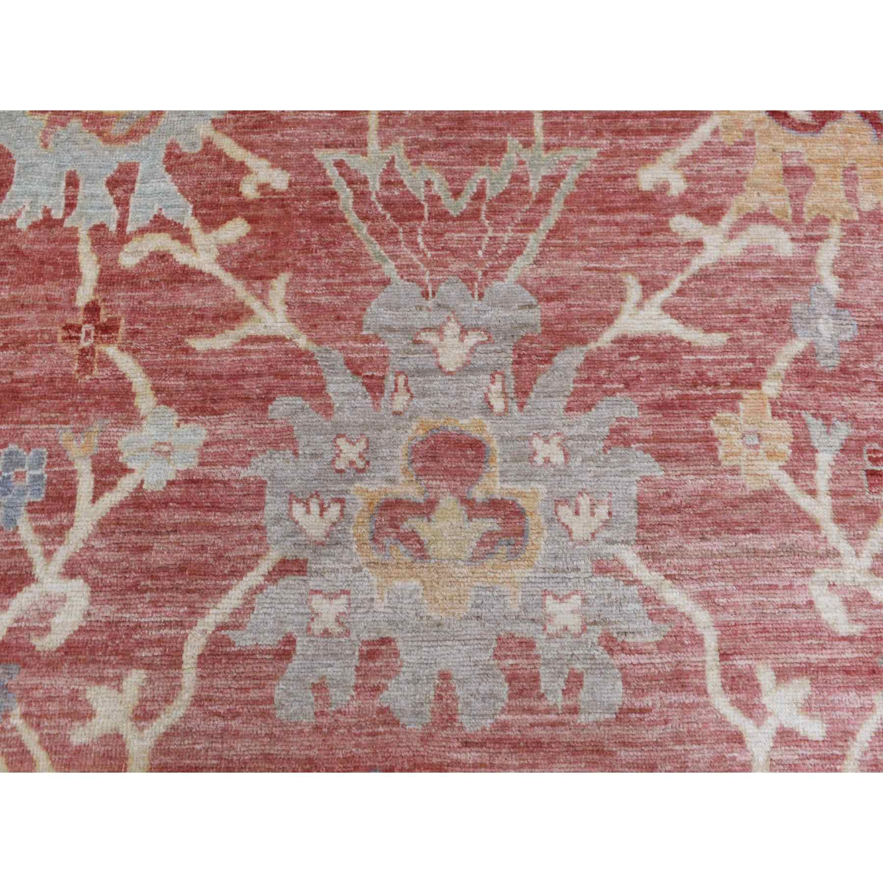 Oushak-And-Peshawar-Hand-Knotted-Rug-350700