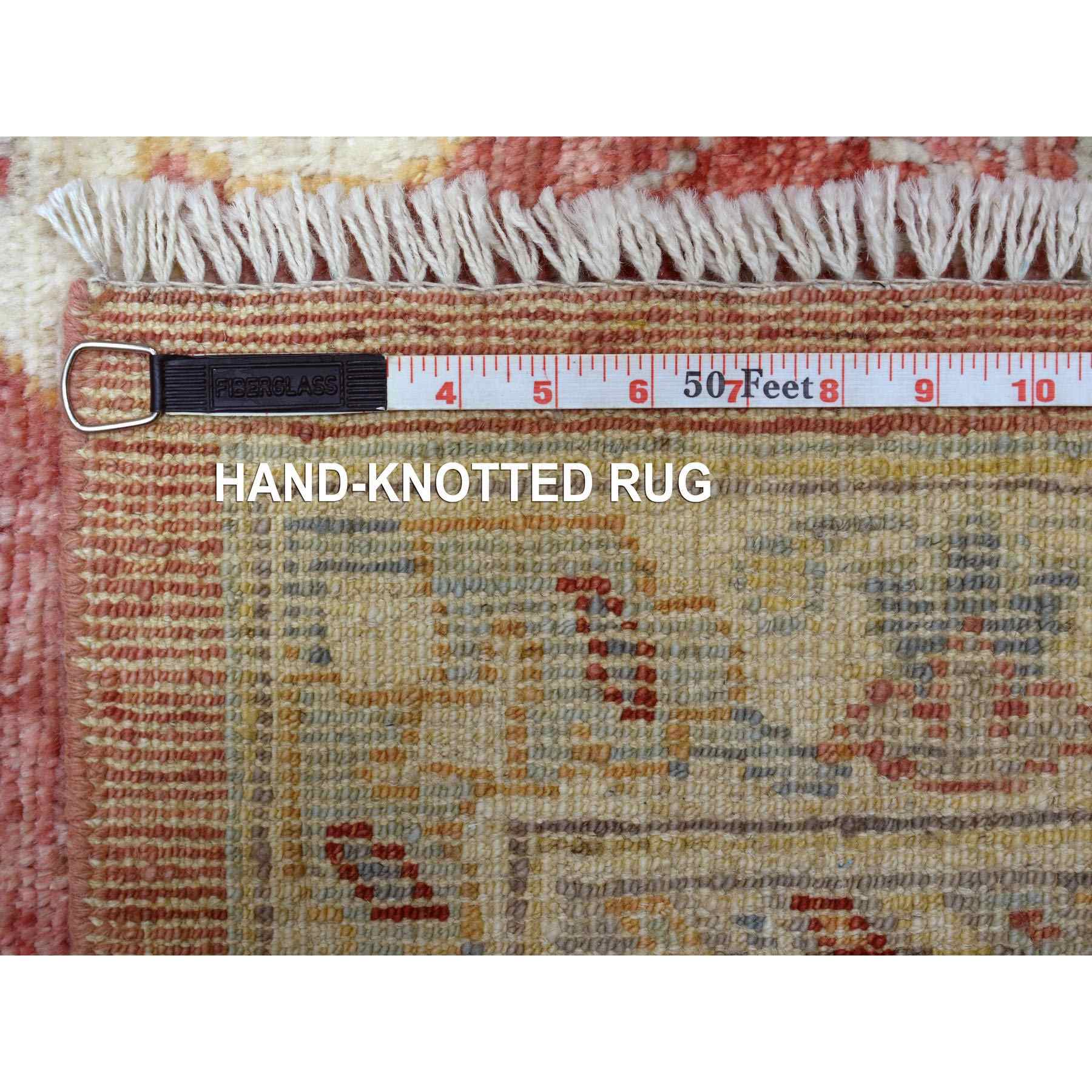 Oushak-And-Peshawar-Hand-Knotted-Rug-350700