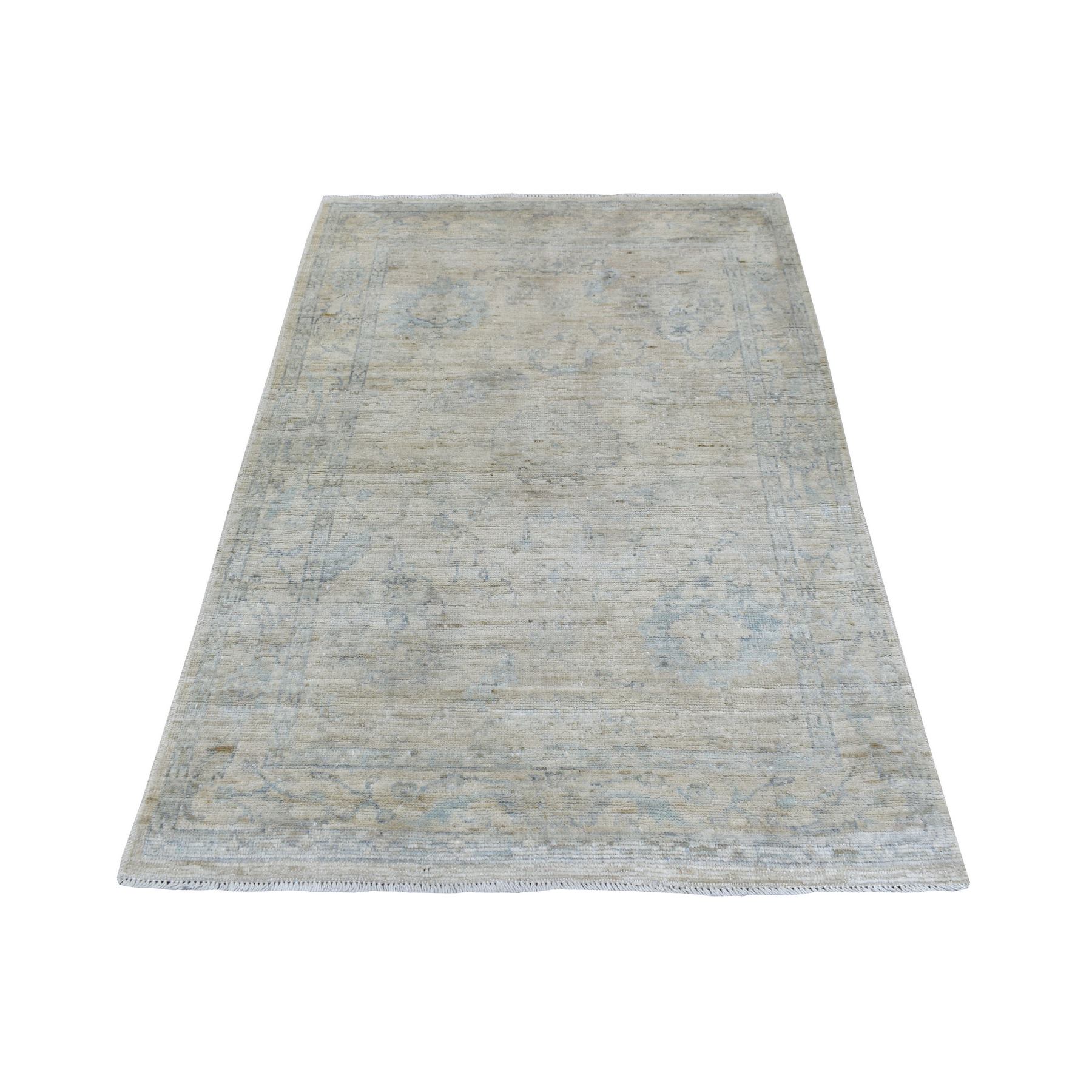 Oushak-And-Peshawar-Hand-Knotted-Rug-350705