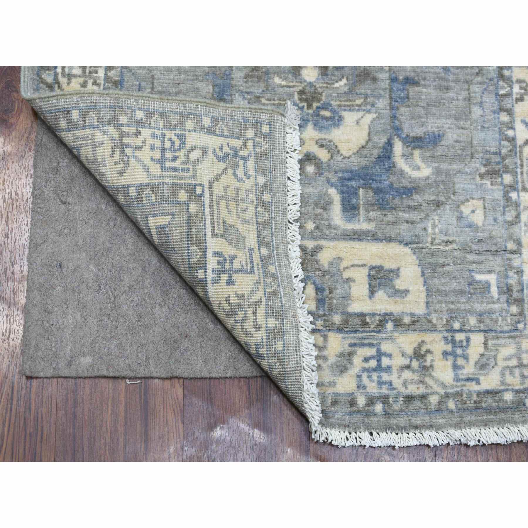 Oushak-And-Peshawar-Hand-Knotted-Rug-350790