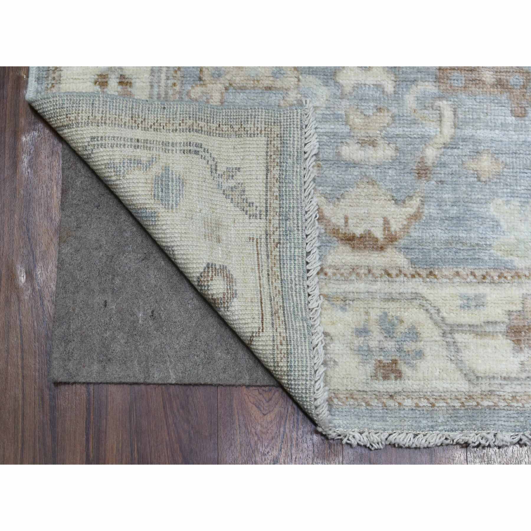 Oushak-And-Peshawar-Hand-Knotted-Rug-350940