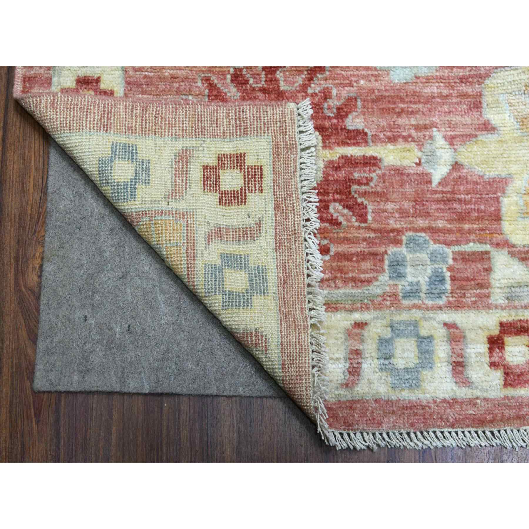 Oushak-And-Peshawar-Hand-Knotted-Rug-350970