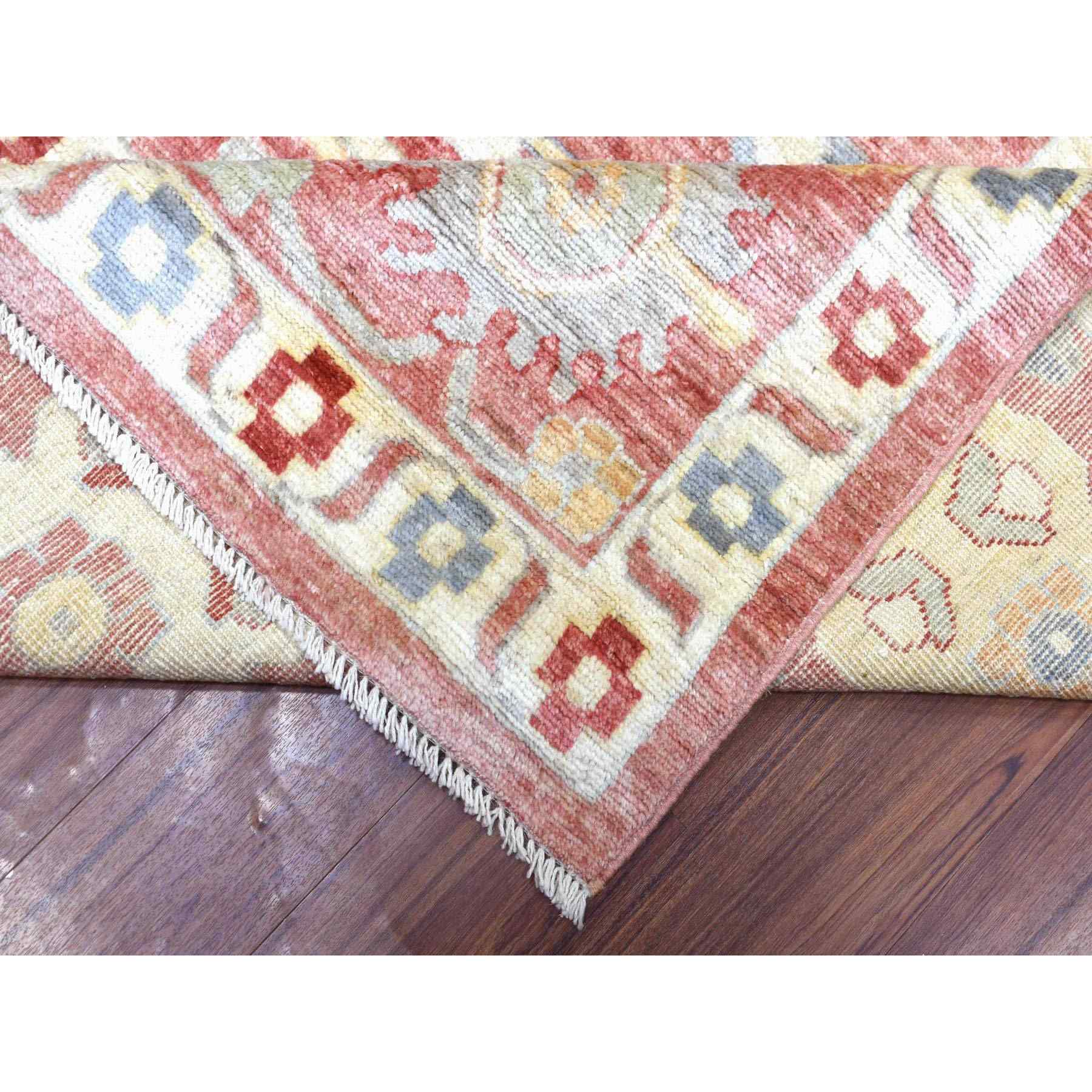 Oushak-And-Peshawar-Hand-Knotted-Rug-350970