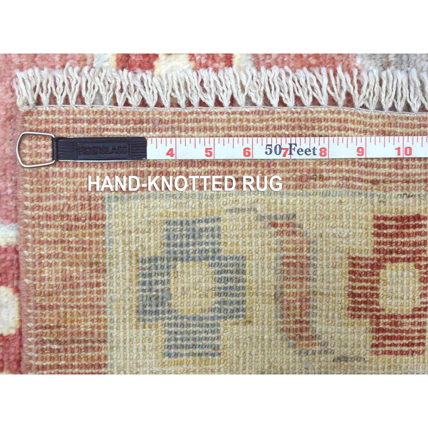 Oushak-And-Peshawar-Hand-Knotted-Rug-350970