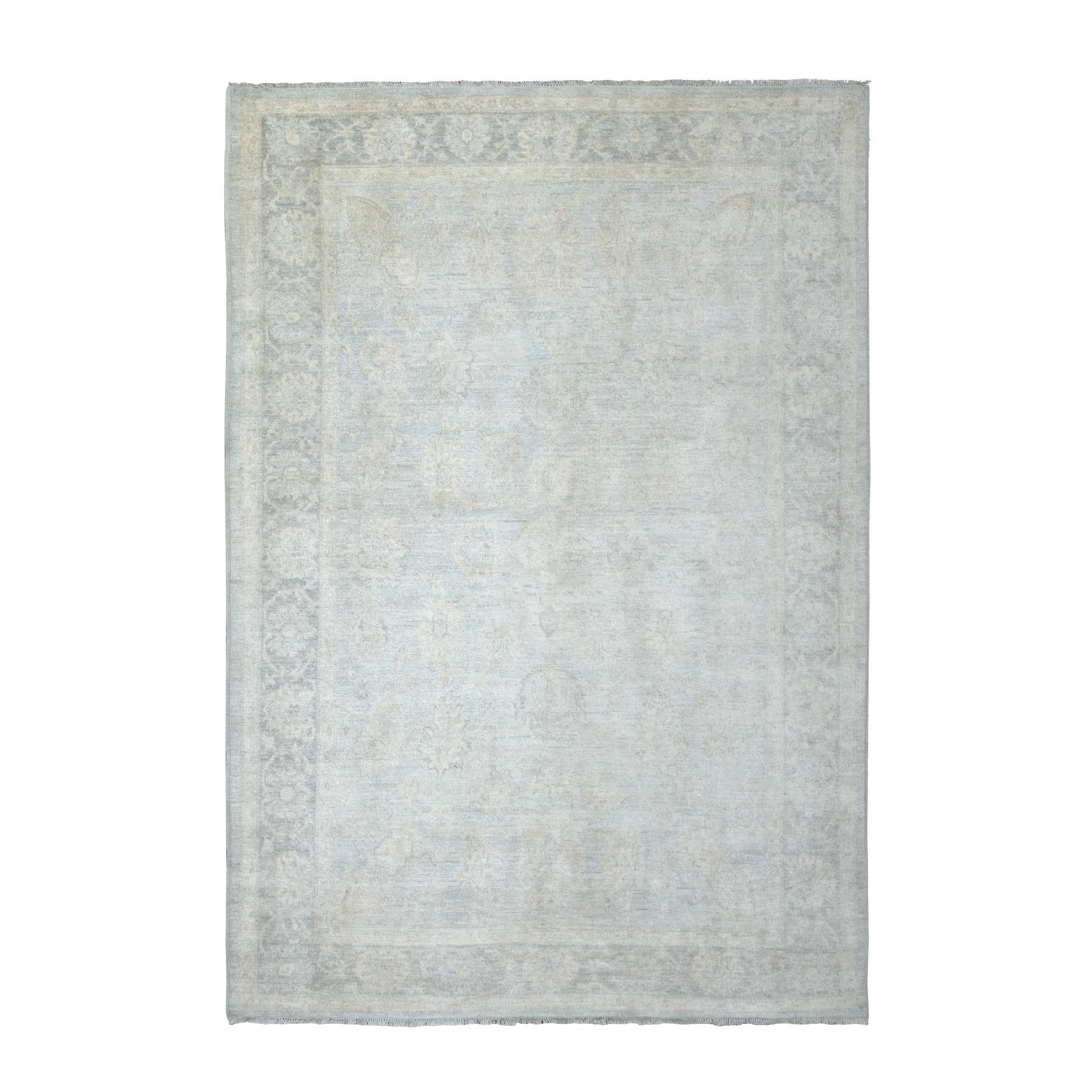 Oushak-And-Peshawar-Hand-Knotted-Rug-351265