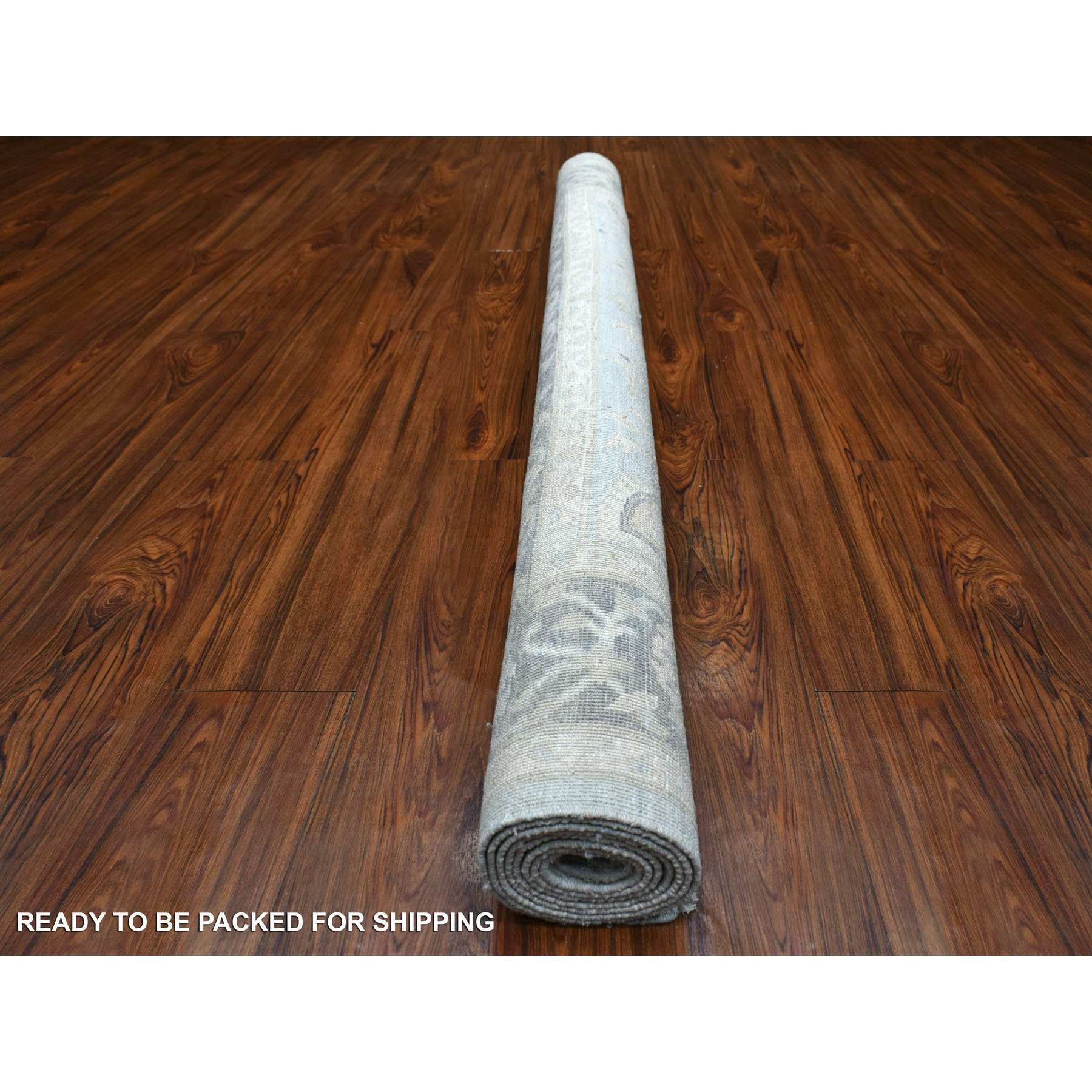 Oushak-And-Peshawar-Hand-Knotted-Rug-351265
