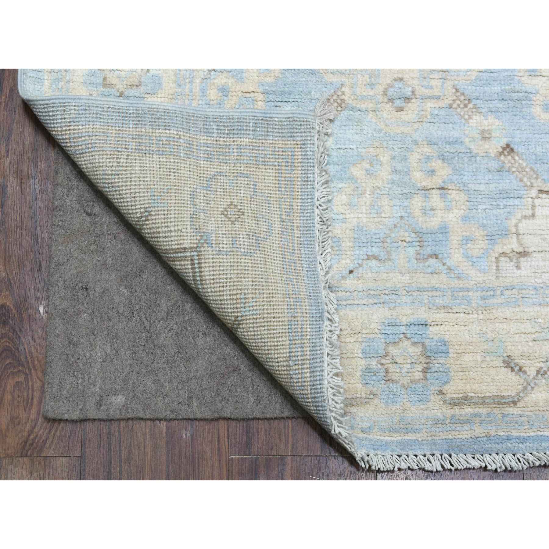 Oushak-And-Peshawar-Hand-Knotted-Rug-351335