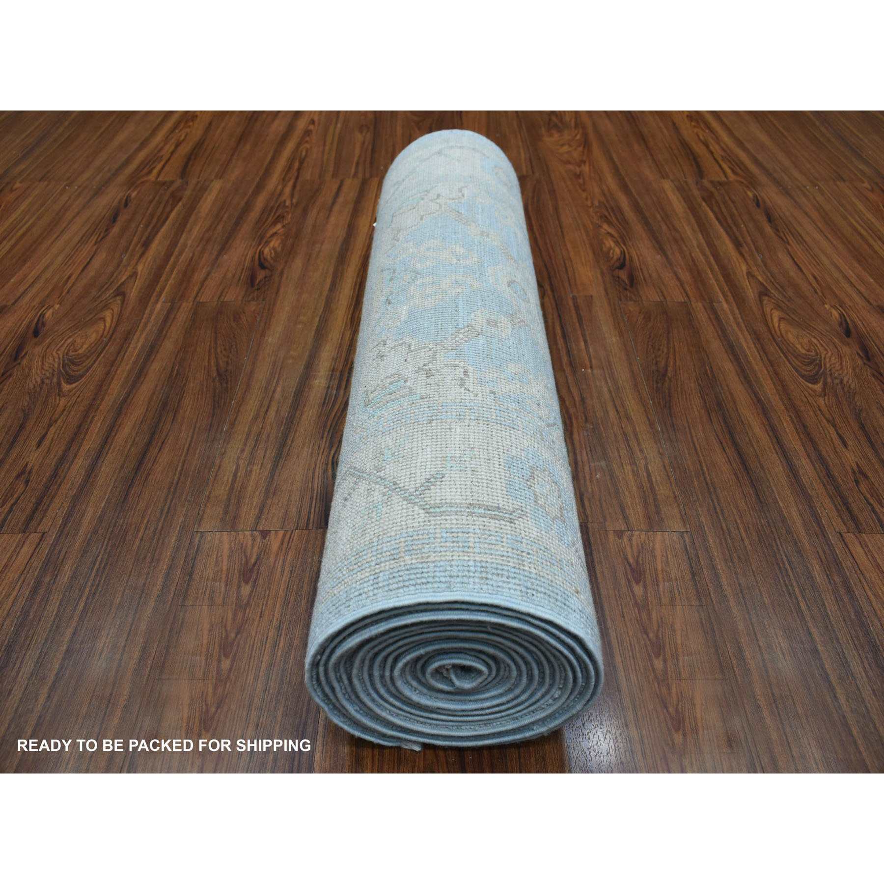 Oushak-And-Peshawar-Hand-Knotted-Rug-351335