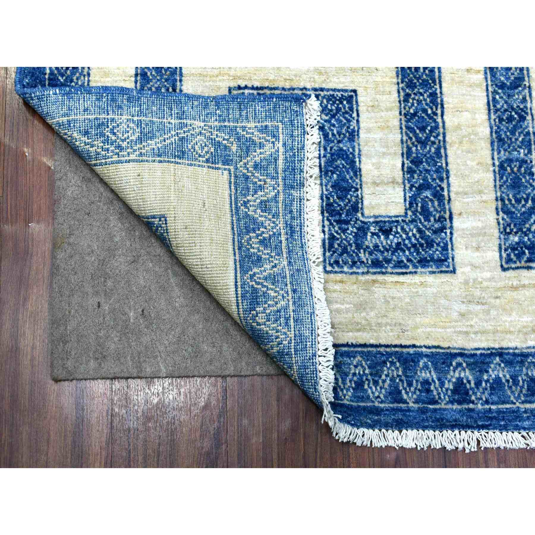 Oushak-And-Peshawar-Hand-Knotted-Rug-351550