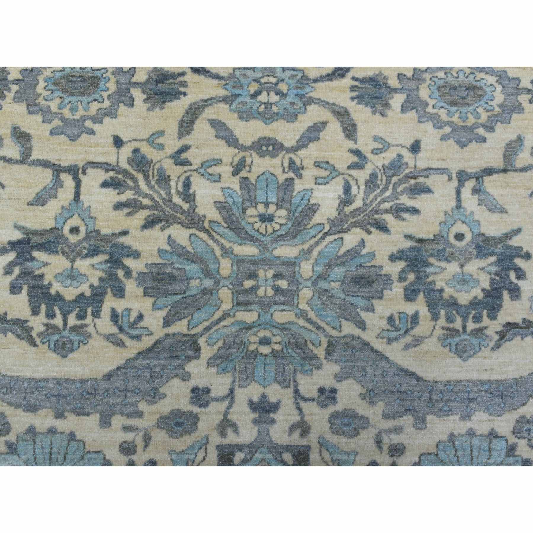 Oushak-And-Peshawar-Hand-Knotted-Rug-351585