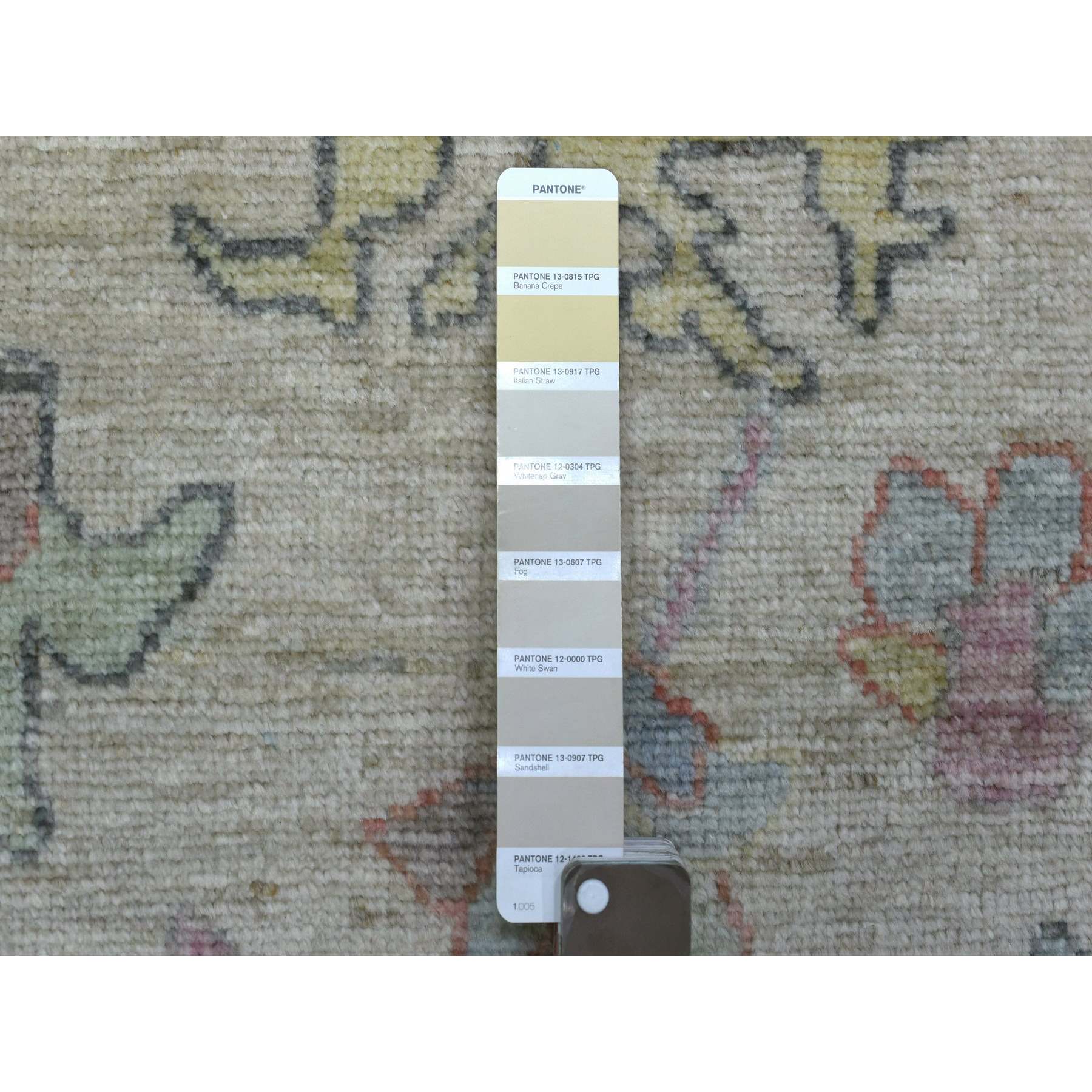 Oushak-And-Peshawar-Hand-Knotted-Rug-352470