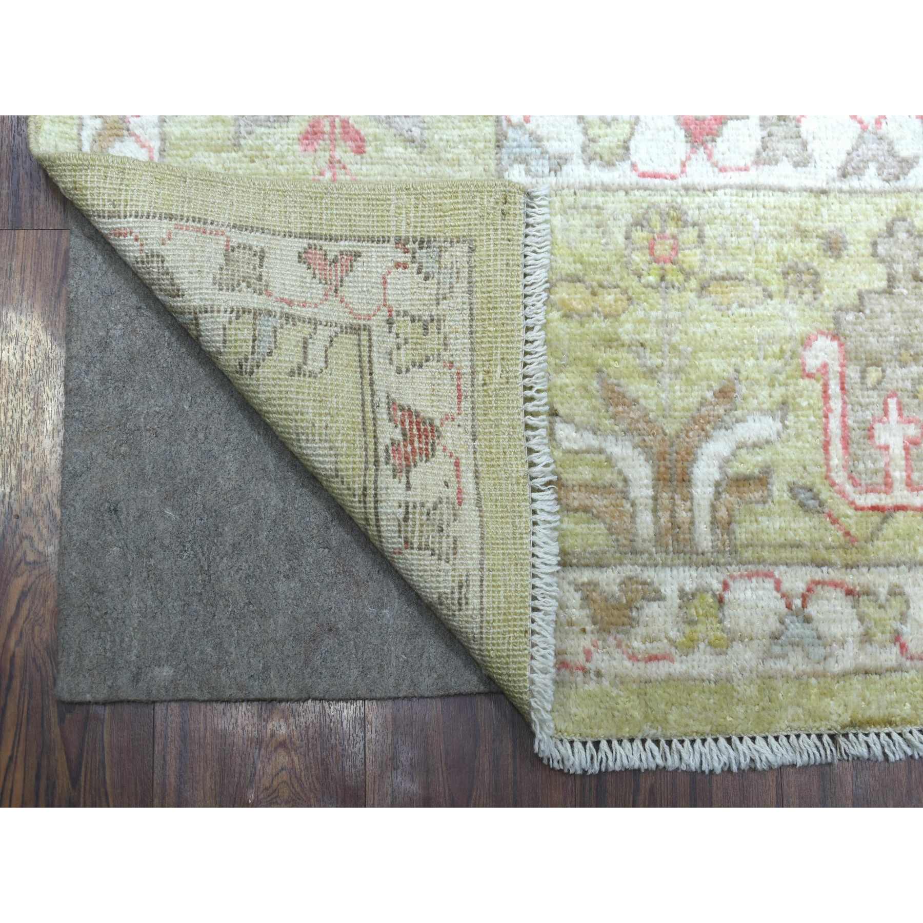 Oushak-And-Peshawar-Hand-Knotted-Rug-352485