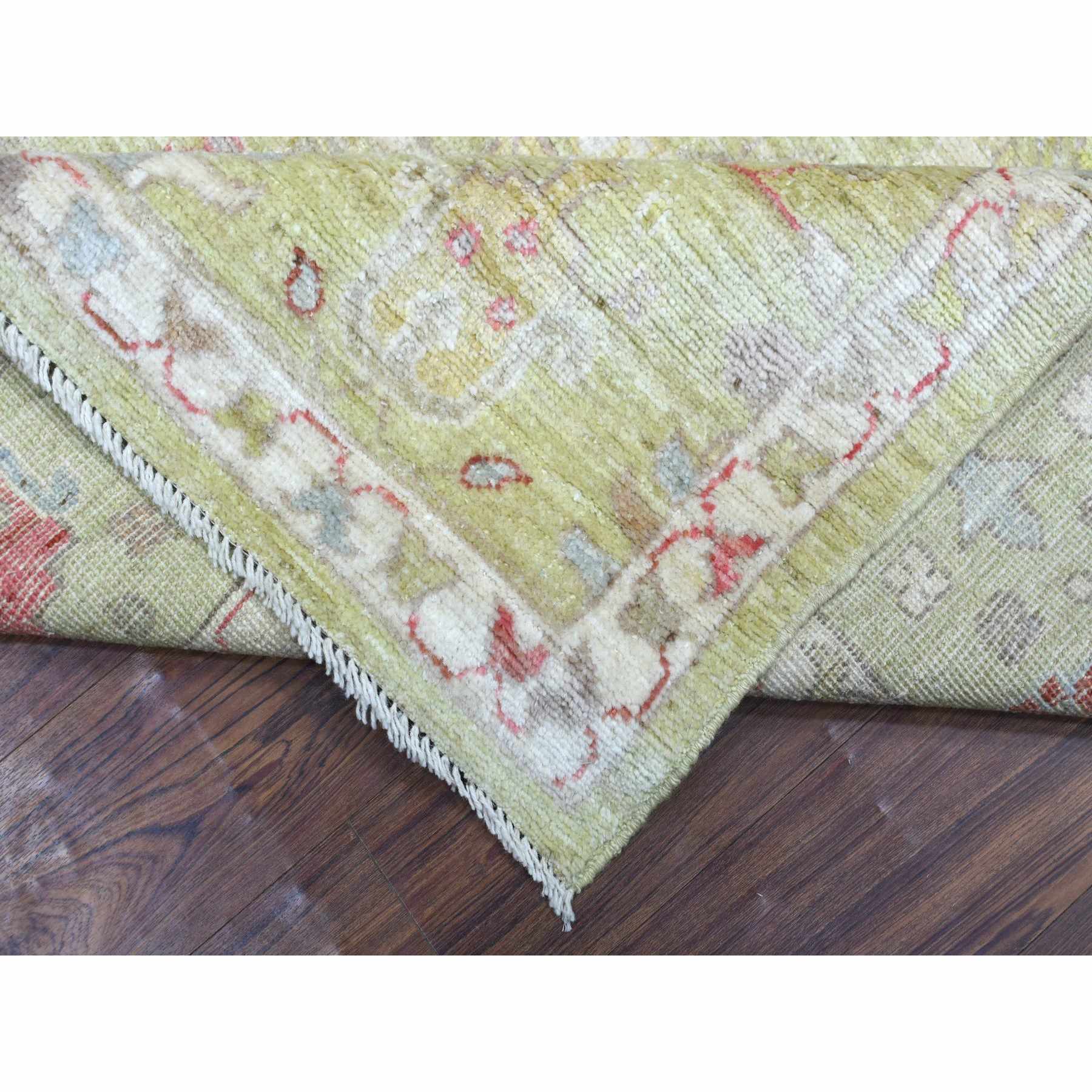 Oushak-And-Peshawar-Hand-Knotted-Rug-352485
