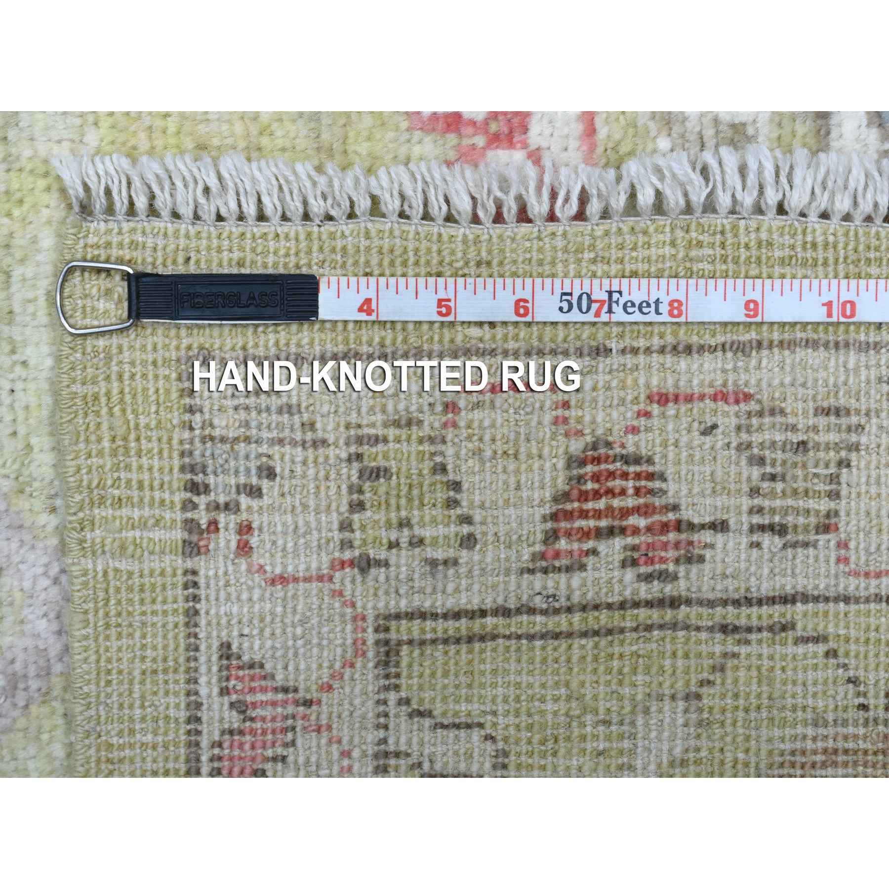 Oushak-And-Peshawar-Hand-Knotted-Rug-352485