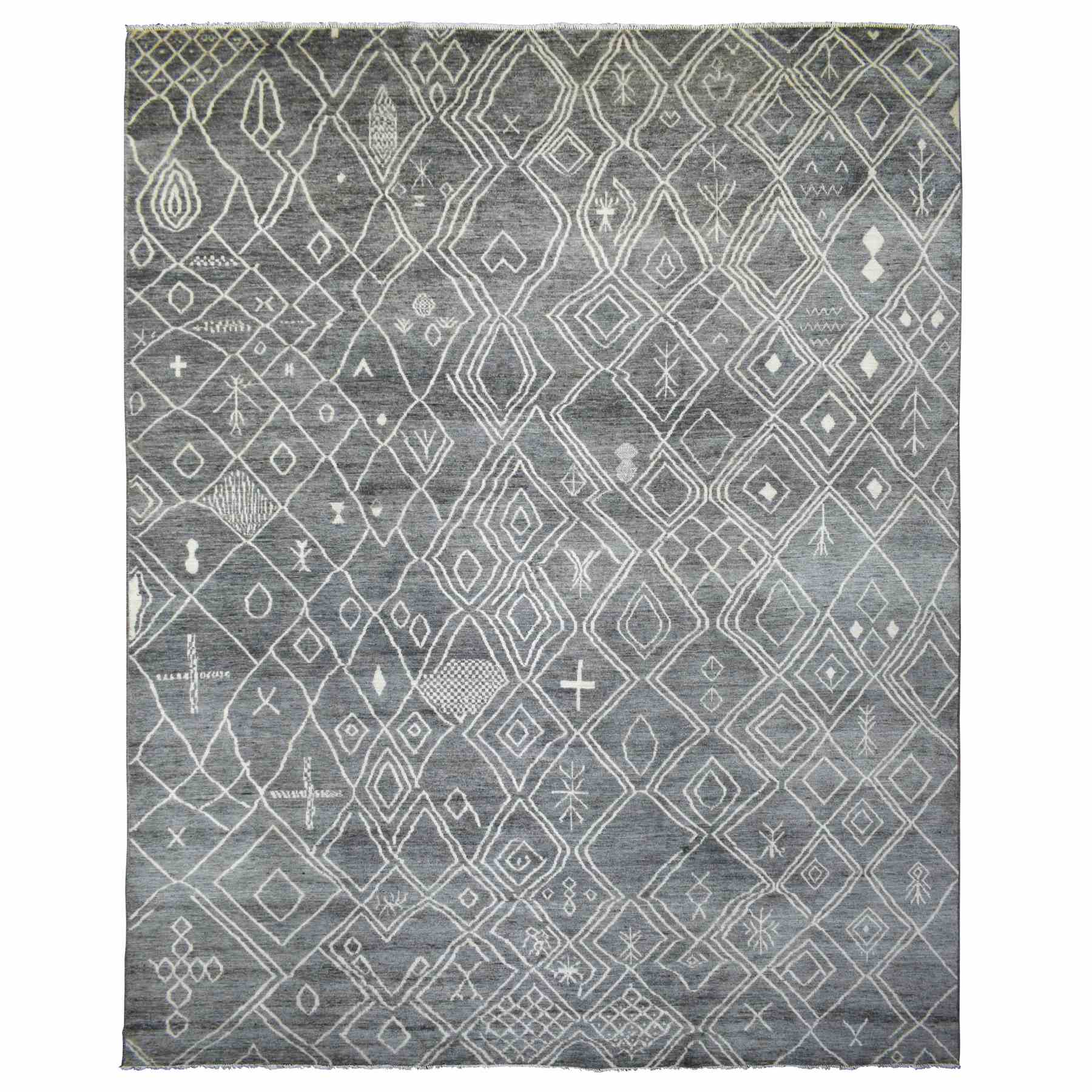 Tribal-Geometric-Hand-Knotted-Rug-350830