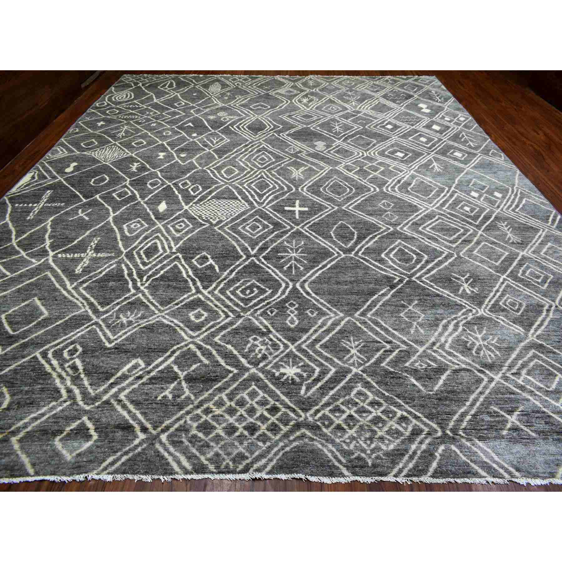 Tribal-Geometric-Hand-Knotted-Rug-350830