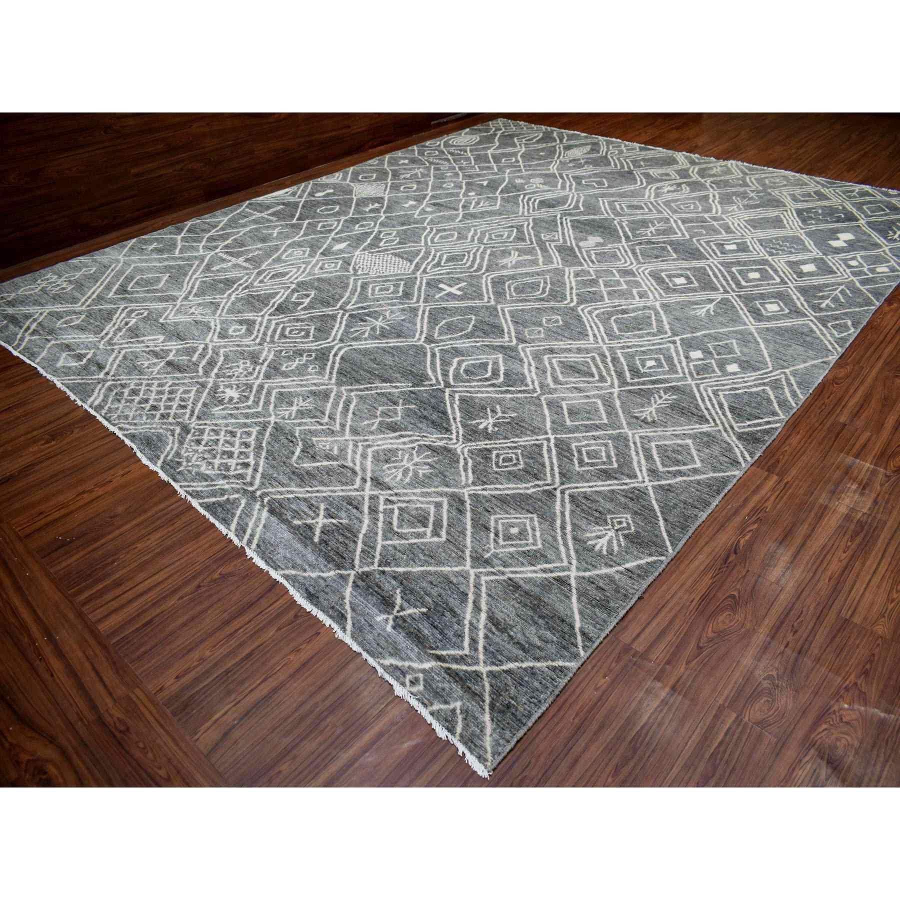 Tribal-Geometric-Hand-Knotted-Rug-350830