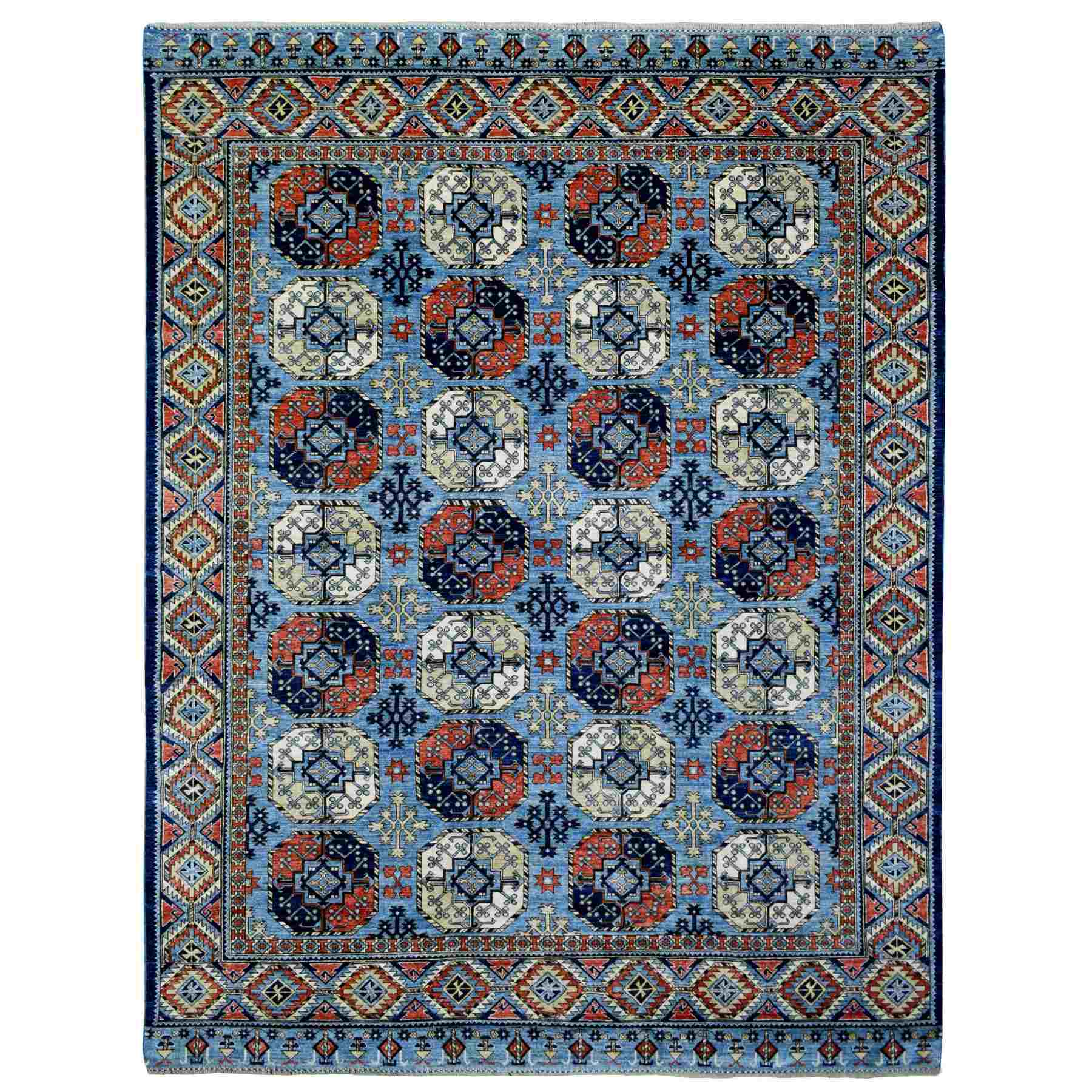 Tribal-Geometric-Hand-Knotted-Rug-351605