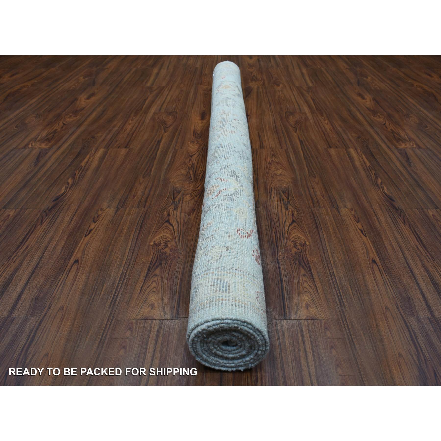 Oushak-And-Peshawar-Hand-Knotted-Rug-352580