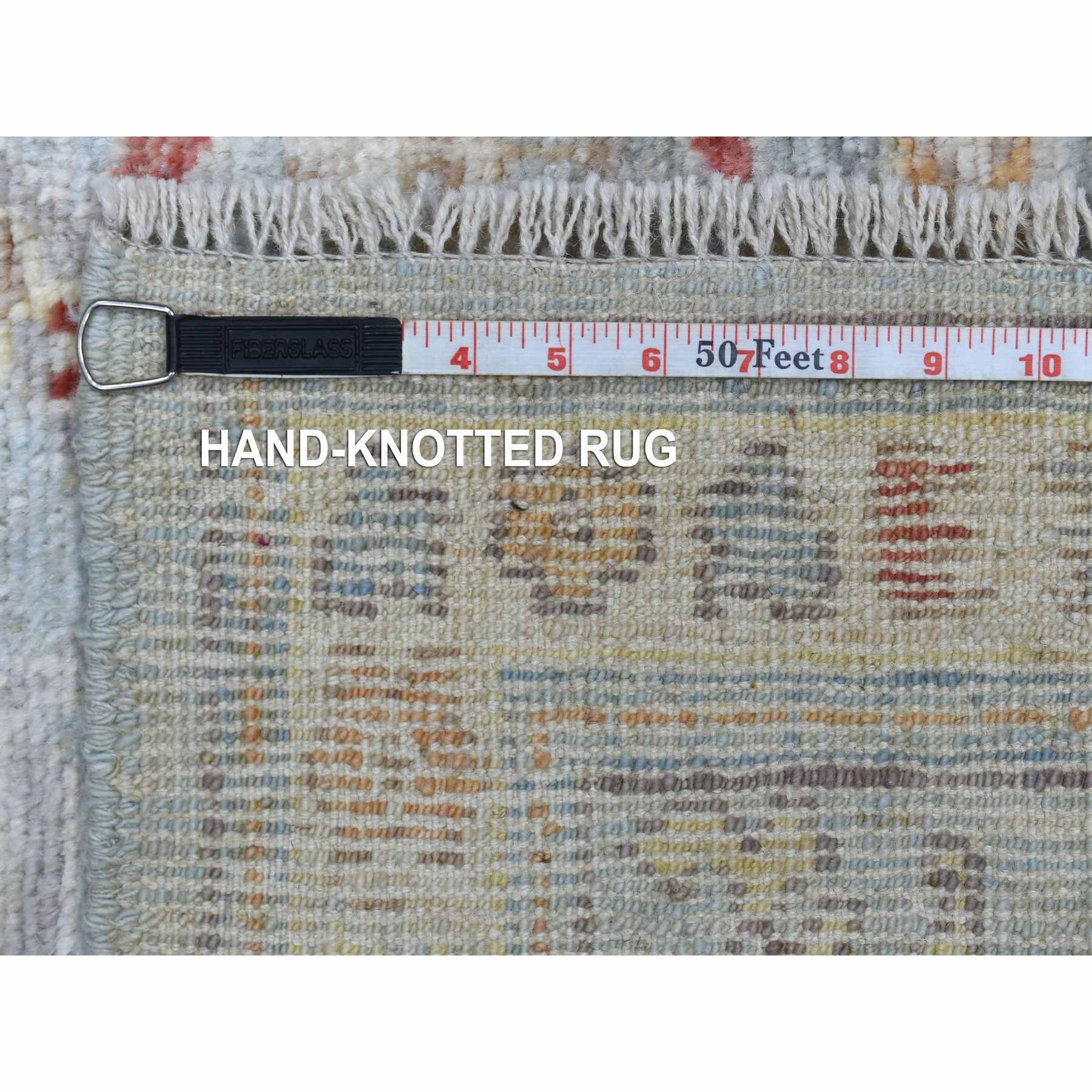 Oushak-And-Peshawar-Hand-Knotted-Rug-352580
