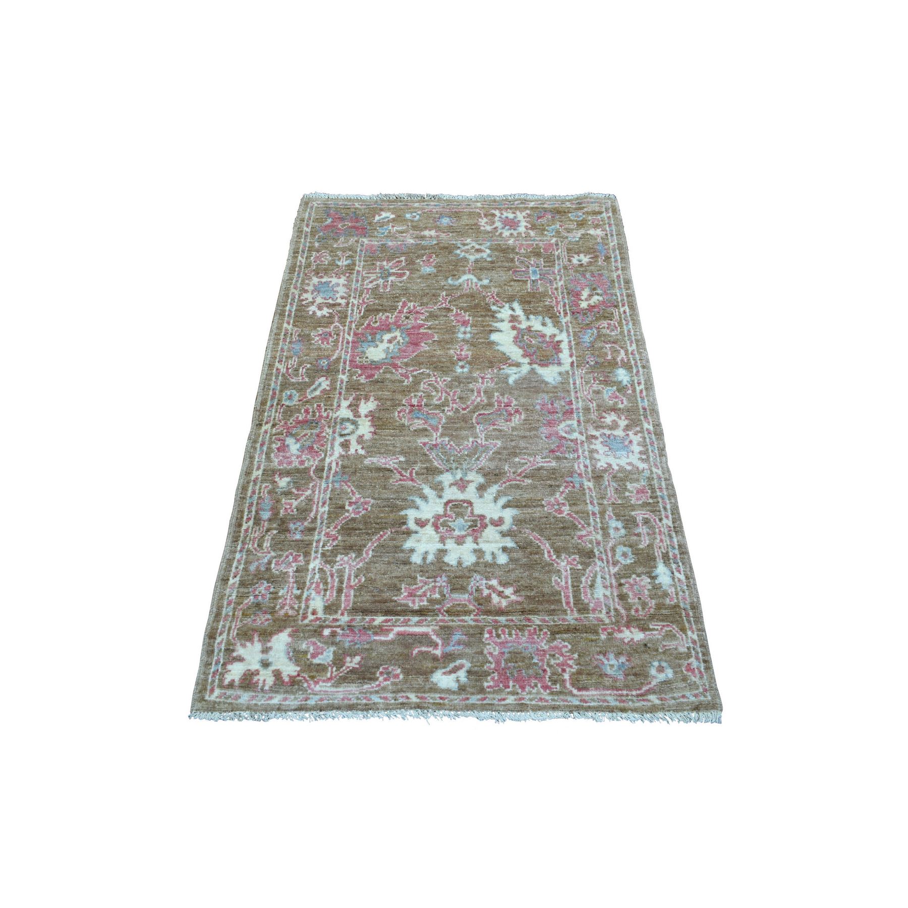 Oushak-And-Peshawar-Hand-Knotted-Rug-352720